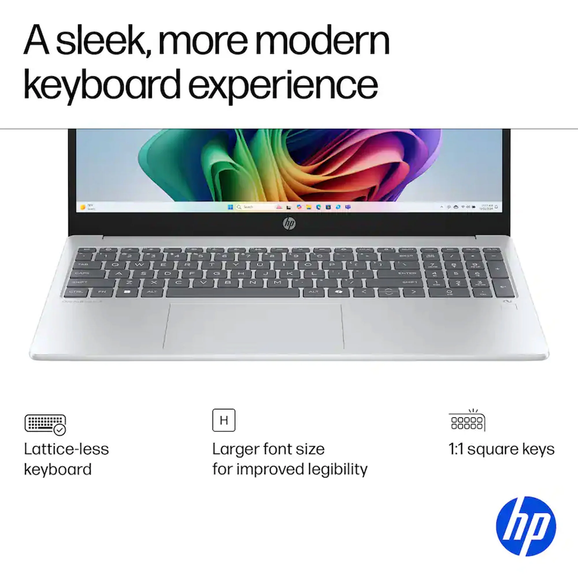 HP OmniBook 3 Copilot+ PC 15.6" Full HD Touch-Screen Laptop - AMD Ryzen 5 AI 5 330 2025 - 16GB Memory, 512GB SSD (Glacier Silver) - Image 8