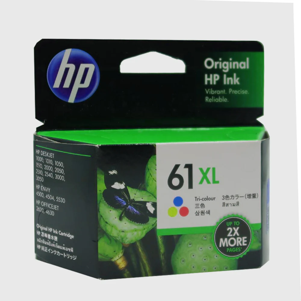 2x HP 61XL CH564WA High Yield Tri-color Original Ink Cartridge 660 Pages - Image 3