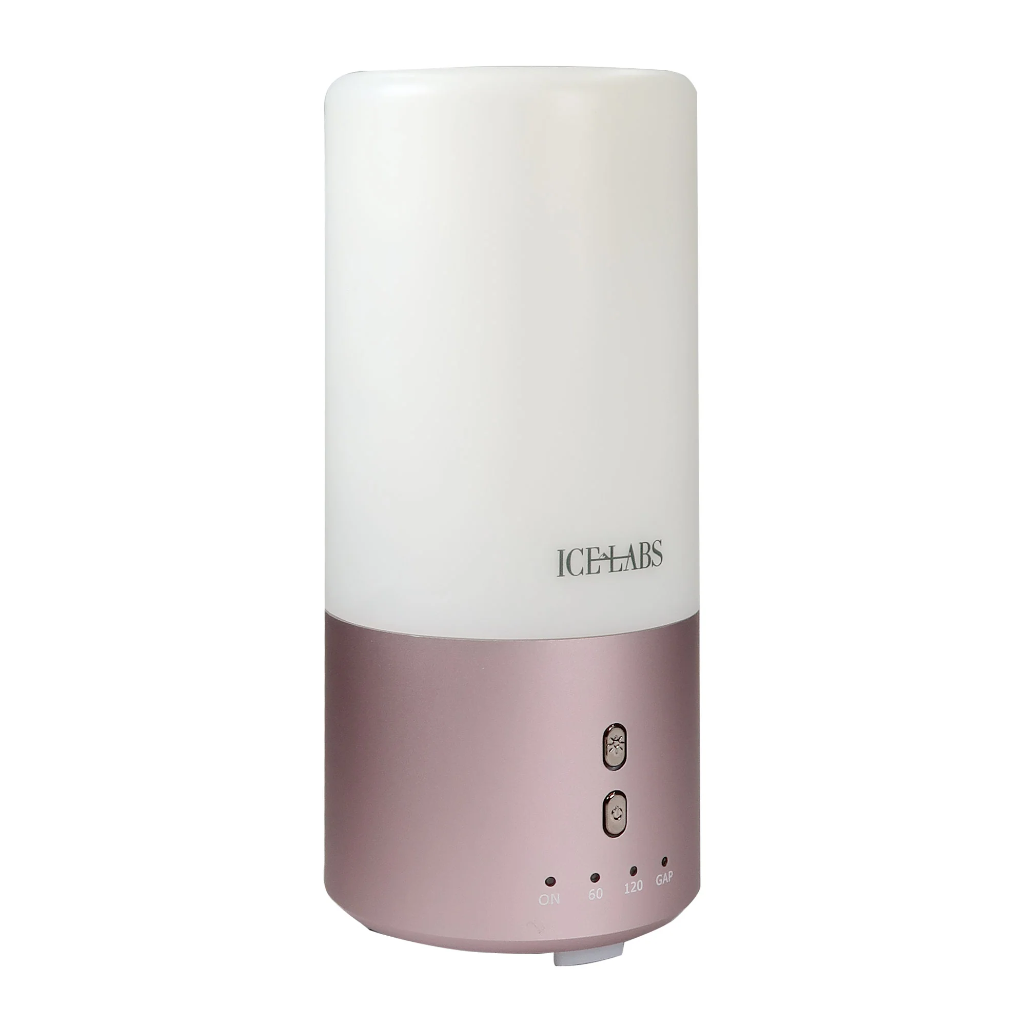IceLabs Essential Oils Aluminum Alloy Ultrasonic AromaTherapy Aroma Diffuser with 7 LED Changing Color Lights (Rose Gold) - Image 2
