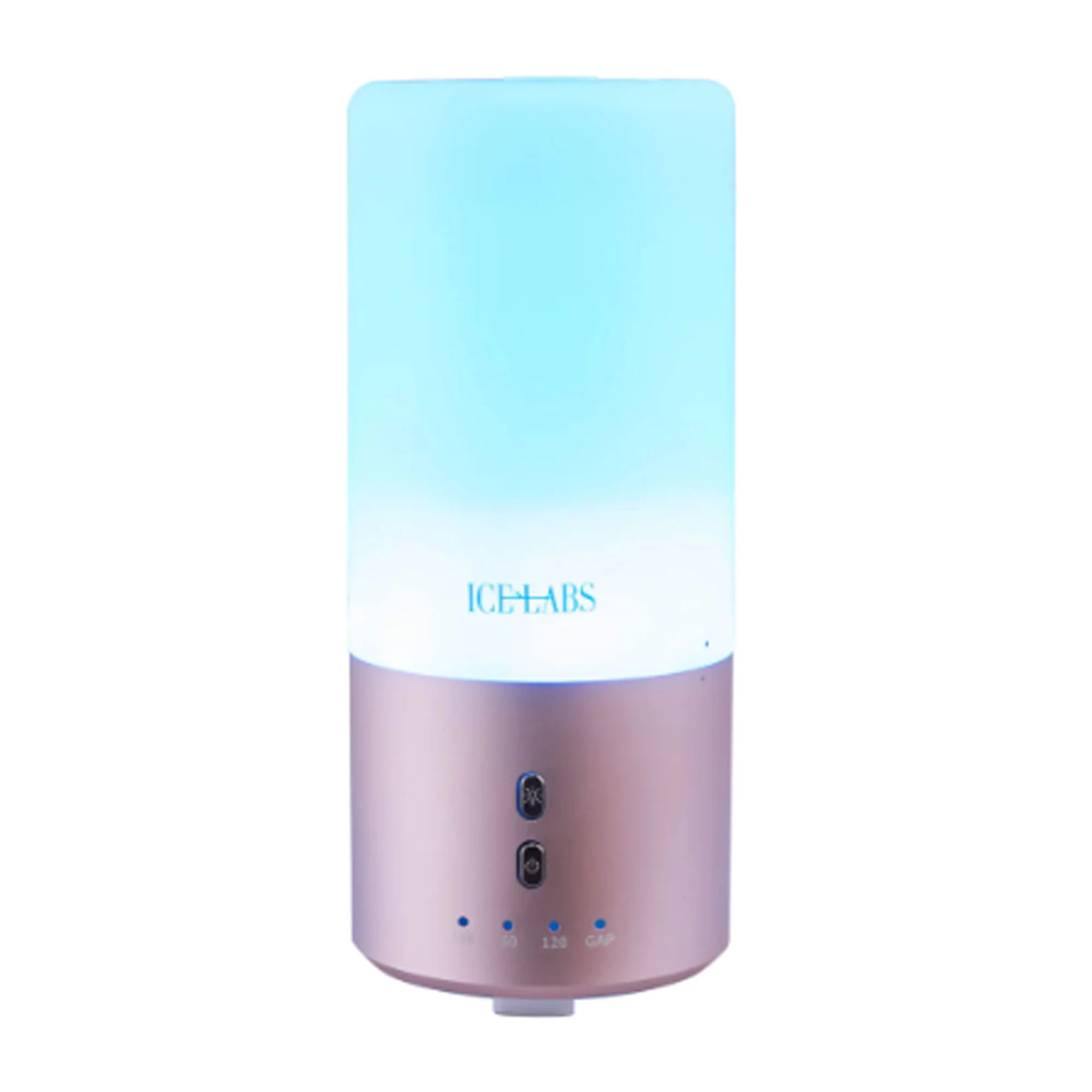IceLabs Essential Oils Aluminum Alloy Ultrasonic AromaTherapy Aroma Diffuser with 7 LED Changing Color Lights (Rose Gold) - Image 7