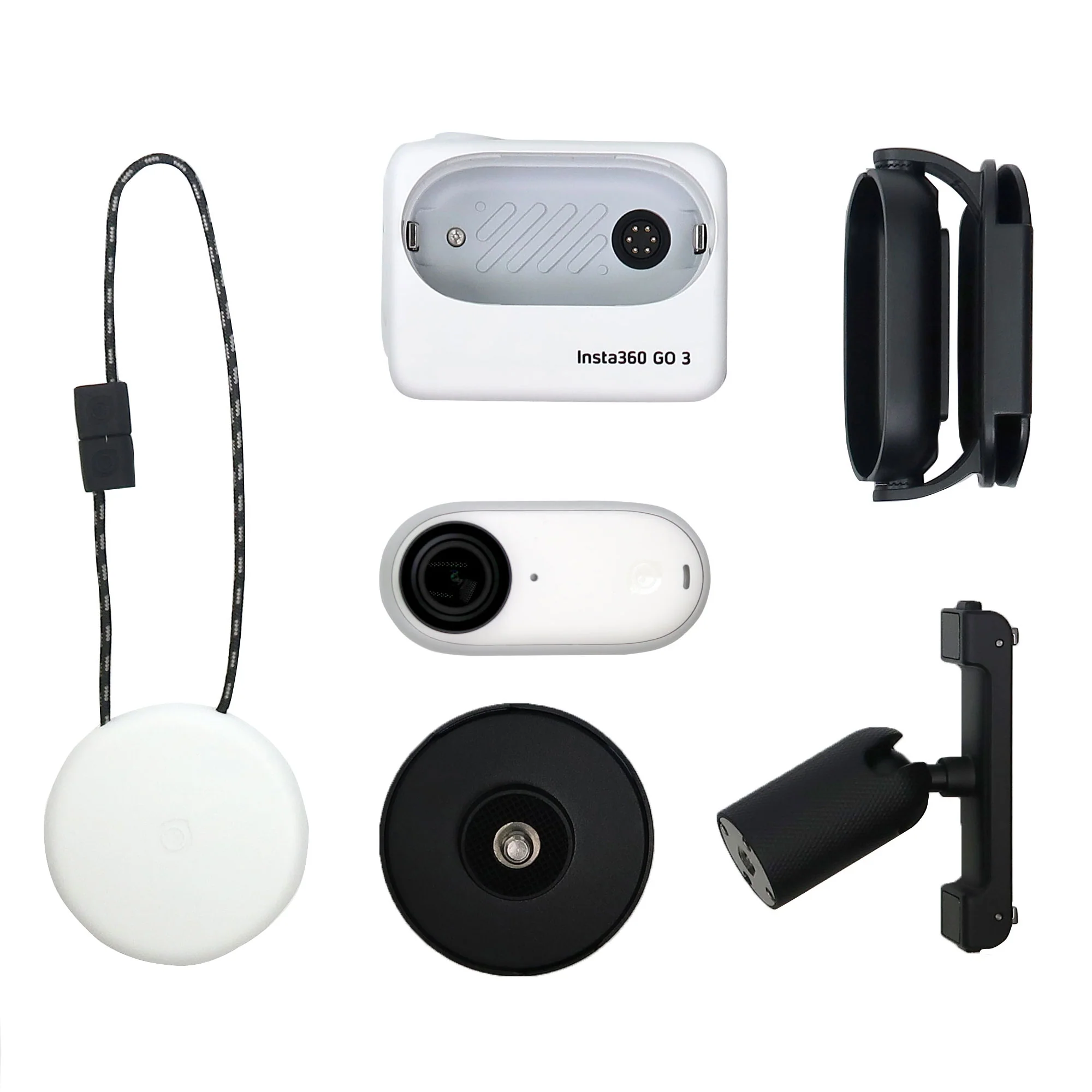 Insta360 GO 3 Tiny Mighty Action Camera (64GB, White) Basic Accessory Bundle - Image 5