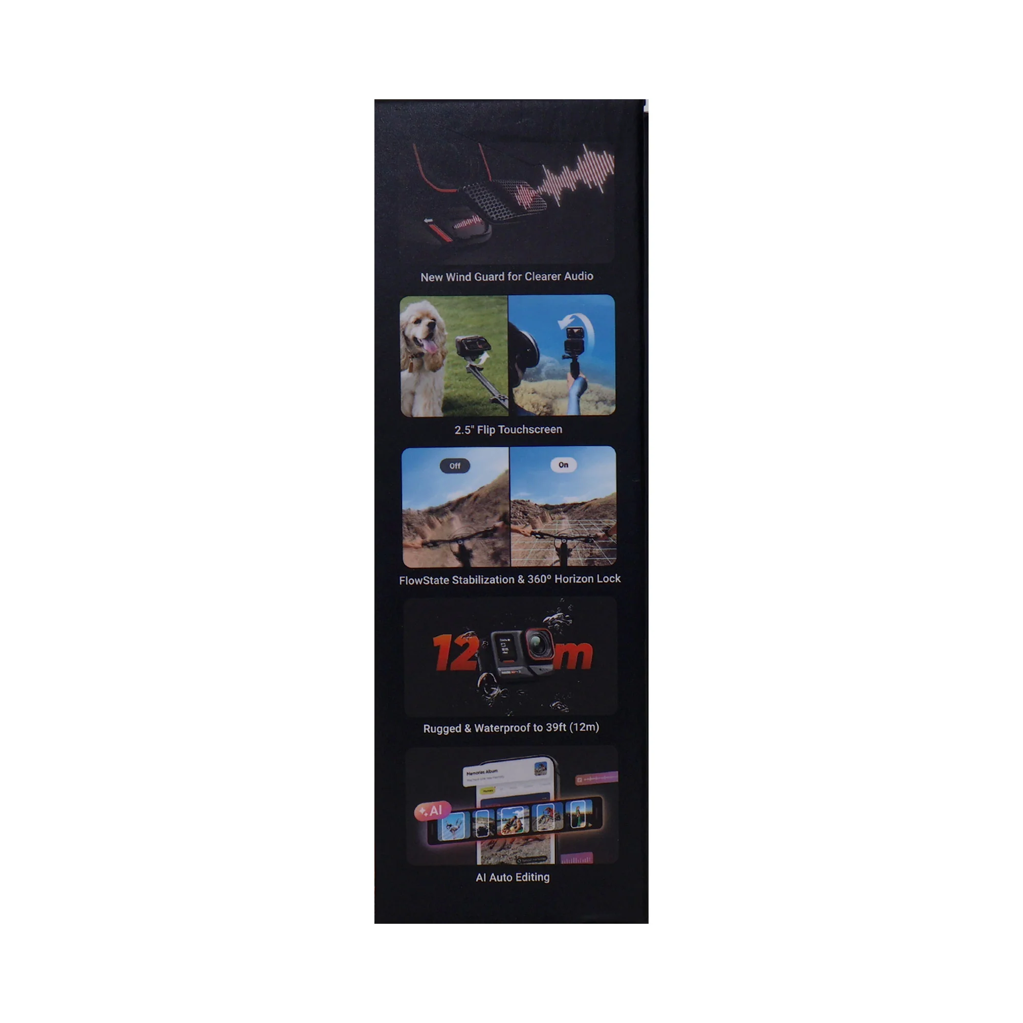 Insta360 Ace Pro 2 Xplorer Dual Battery Waterproof Action Camera Bundle with 128GB Card - Image 10