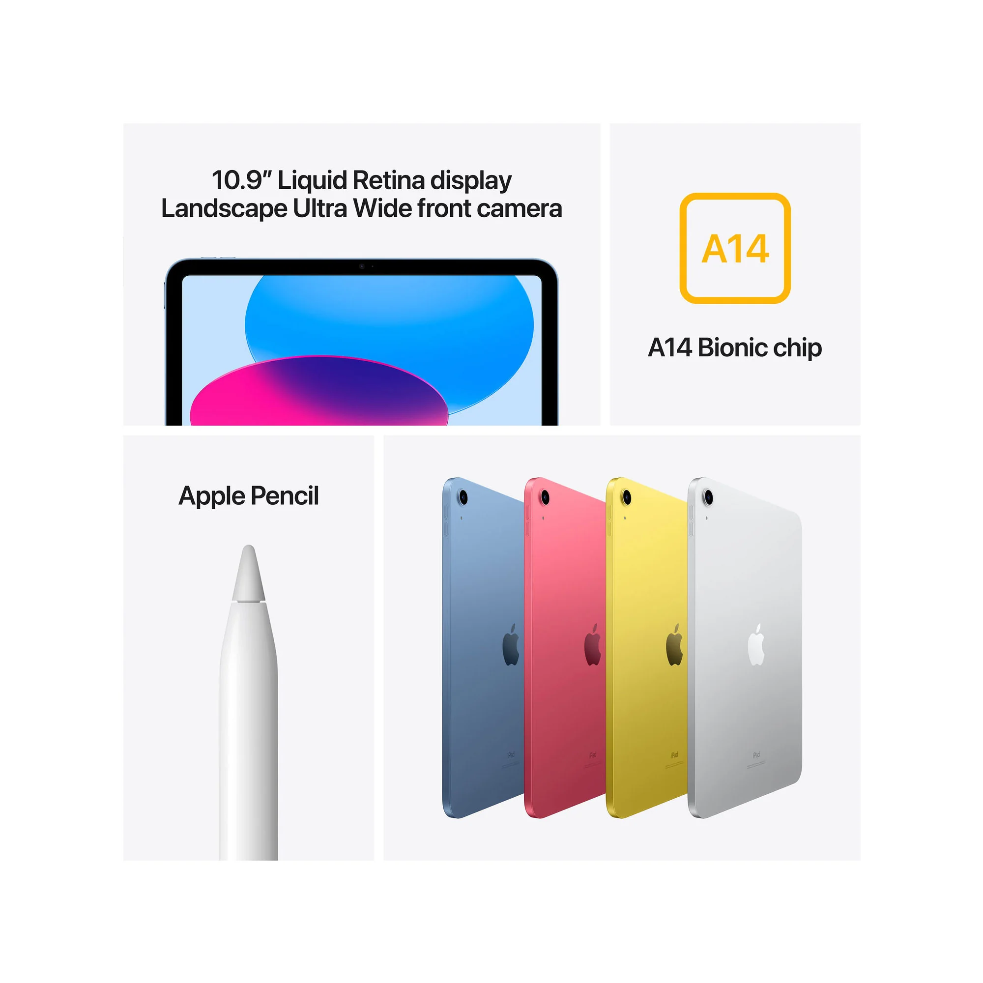 Apple 10.9" Wi-Fi Only iPad (10th Generation) 64GB Memory - Silver - Image 6