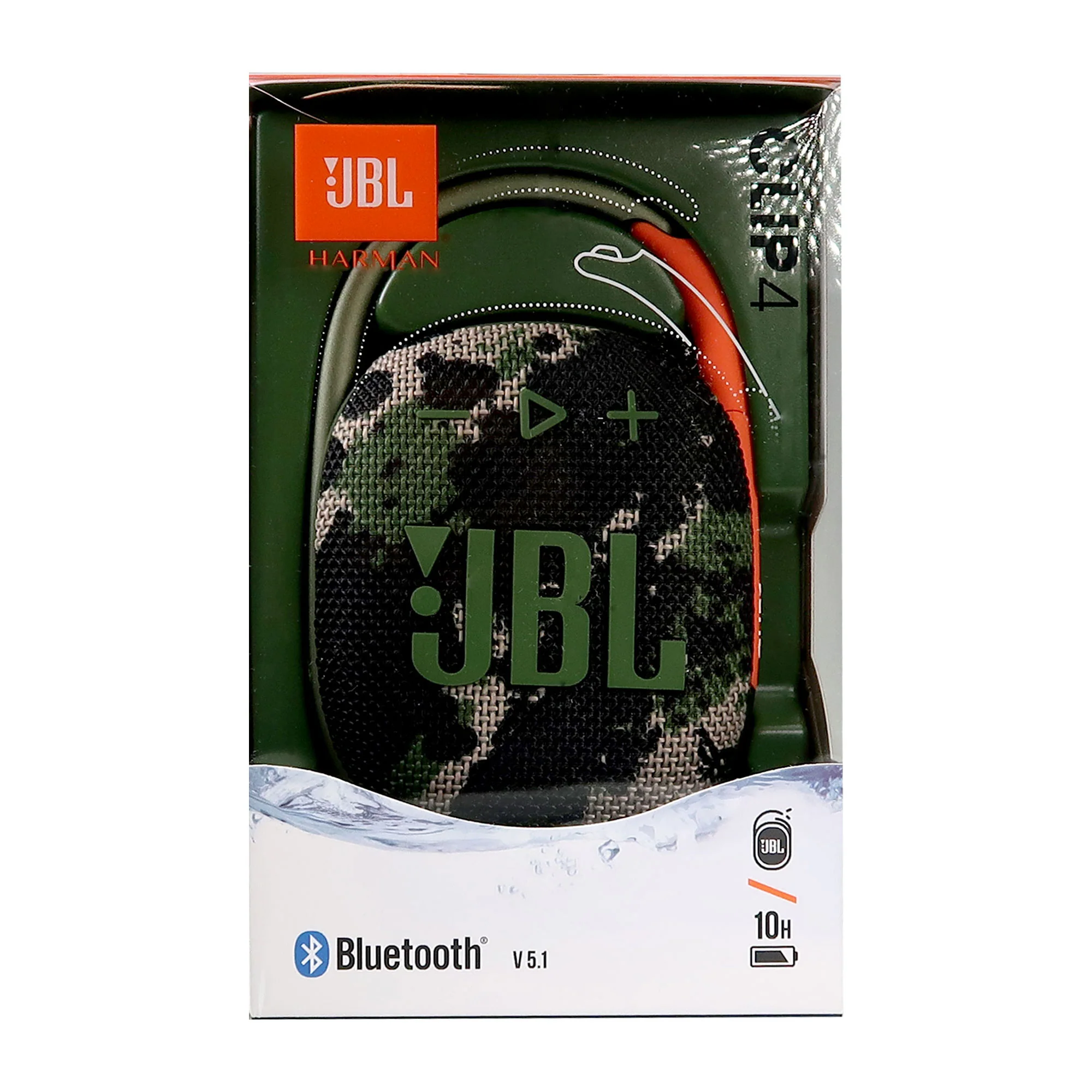JBL Clip 4 Portable Bluetooth Waterproof Speaker (Squad) with JBL C50HI In-Ear Headphones Black - Image 7