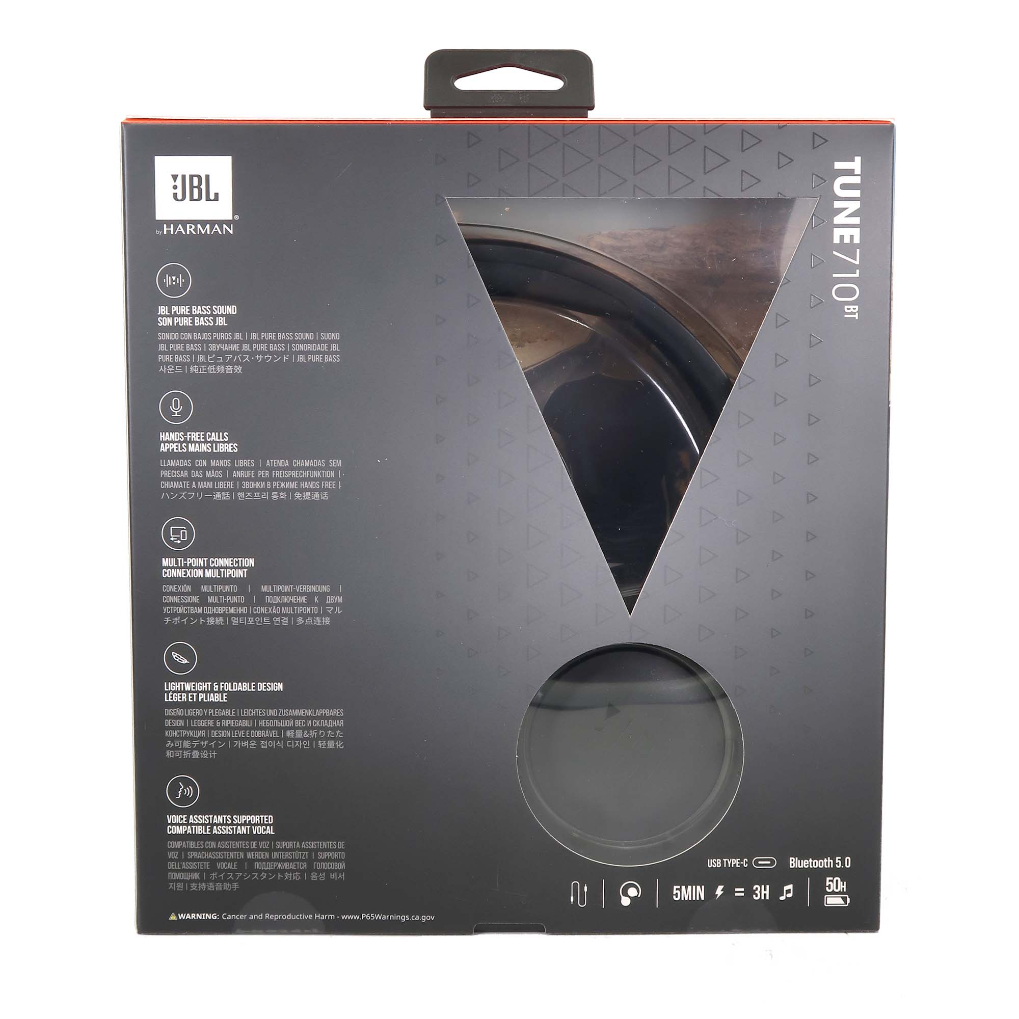 JBL Tune 710BT Wireless Over-Ear Headphones (Black) - Image 6