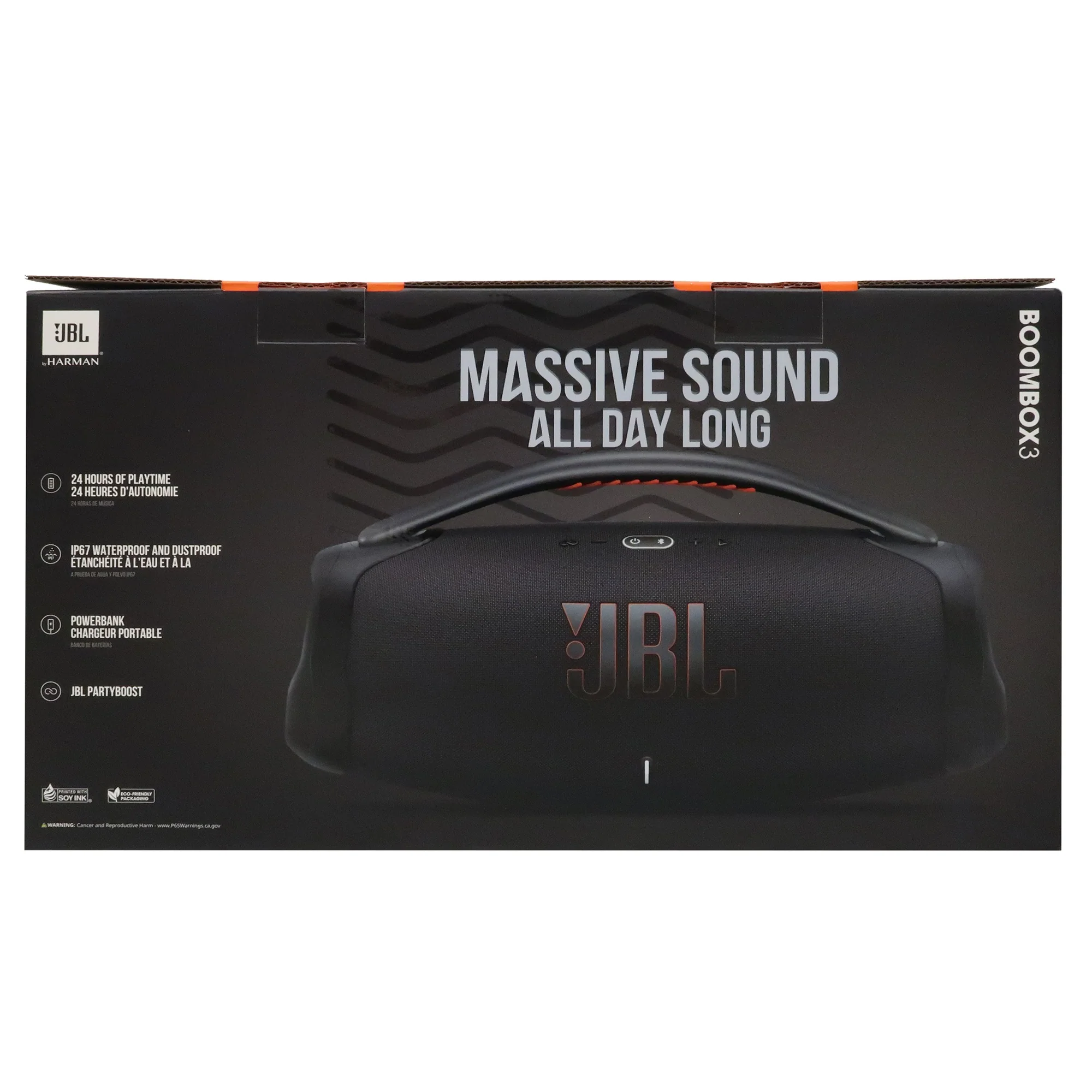 JBL Boombox 3 Portable Bluetooth Speaker (Black) - Image 7