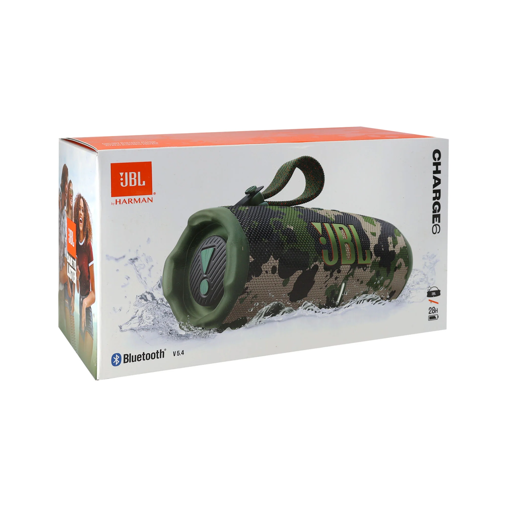 JBL Charge 6 Portable Bluetooth Wireless Speaker (Camoflauge) - Image 4