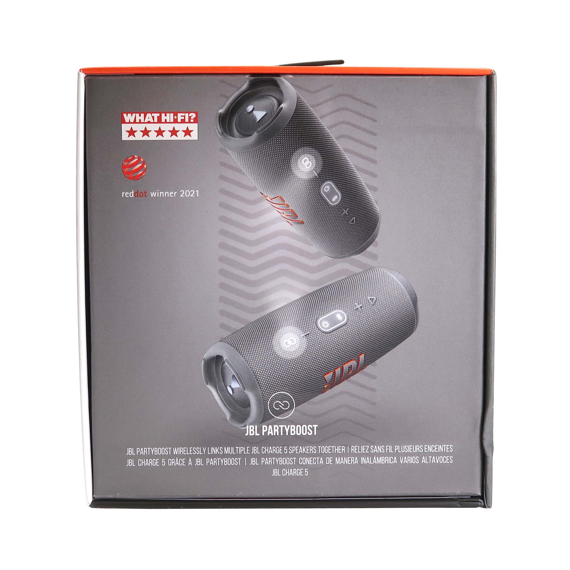 JBL Charge 5 Portable Bluetooth Waterproof Speaker (Gray) - Image 7