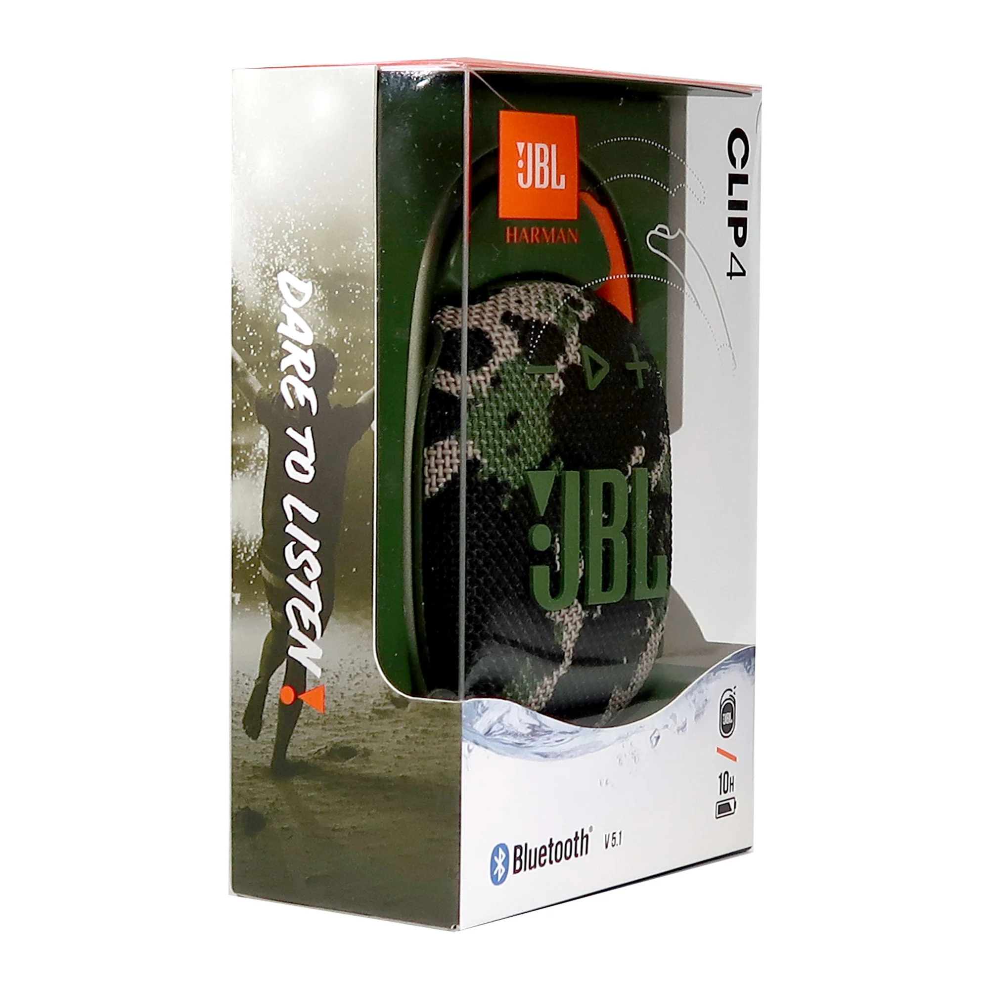 JBL Clip 4 Portable Bluetooth Waterproof Speaker (Squad) with Waterproof Speaker Pouch - Image 7