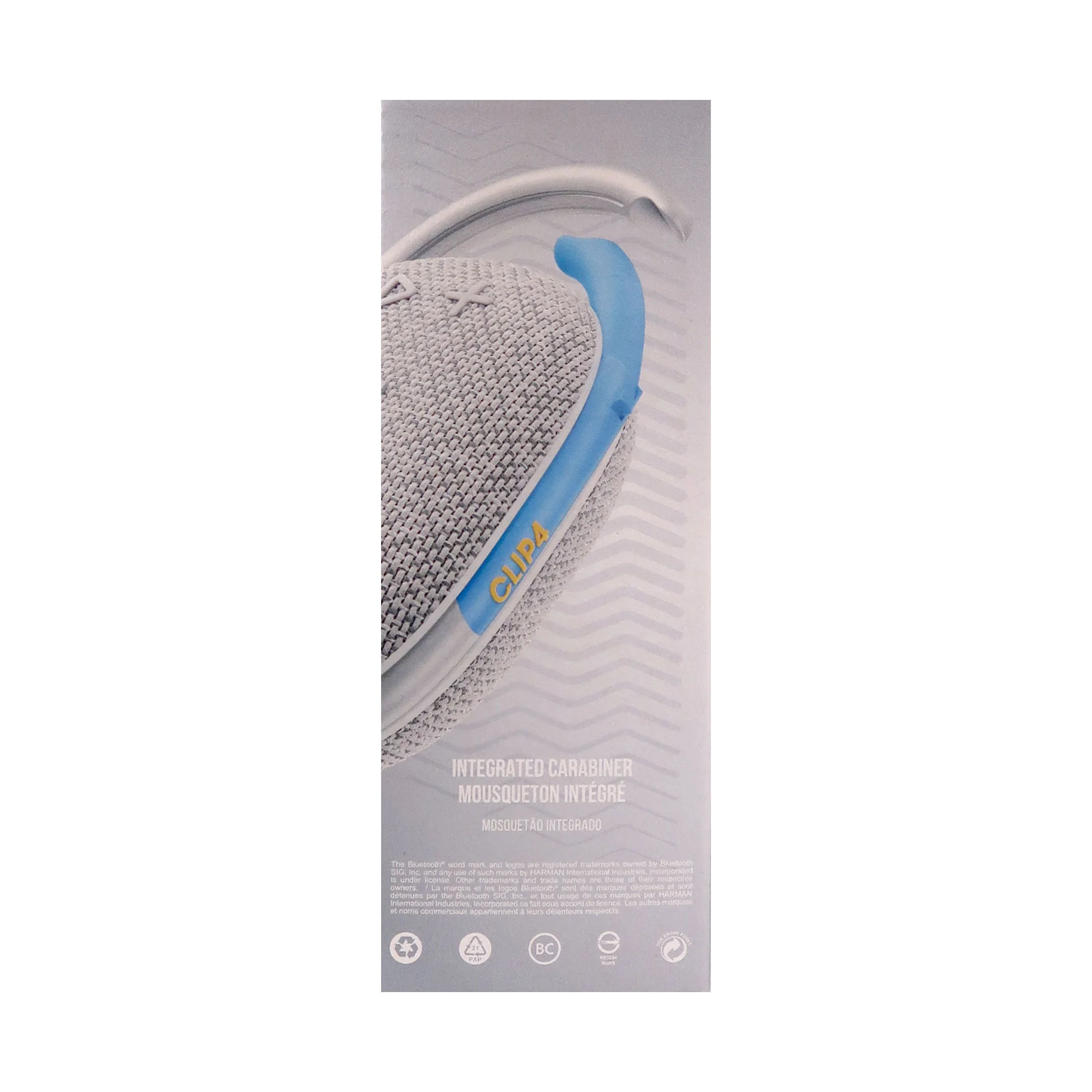 2x JBL Clip 4 Eco Ultra-Portable Waterproof Bluetooth Speaker (Cloud White) - Image 9