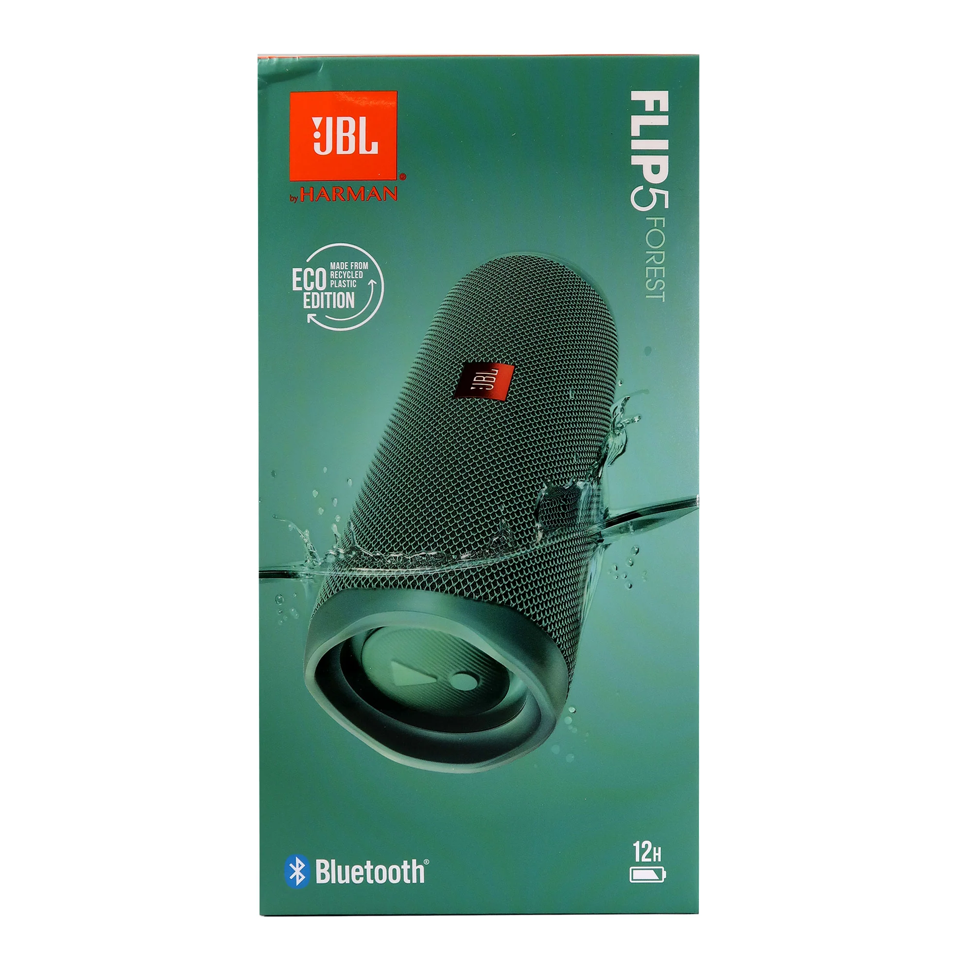 JBL Flip 5 Waterproof Bluetooth Speaker (Green, Eco Edition) - Image 4