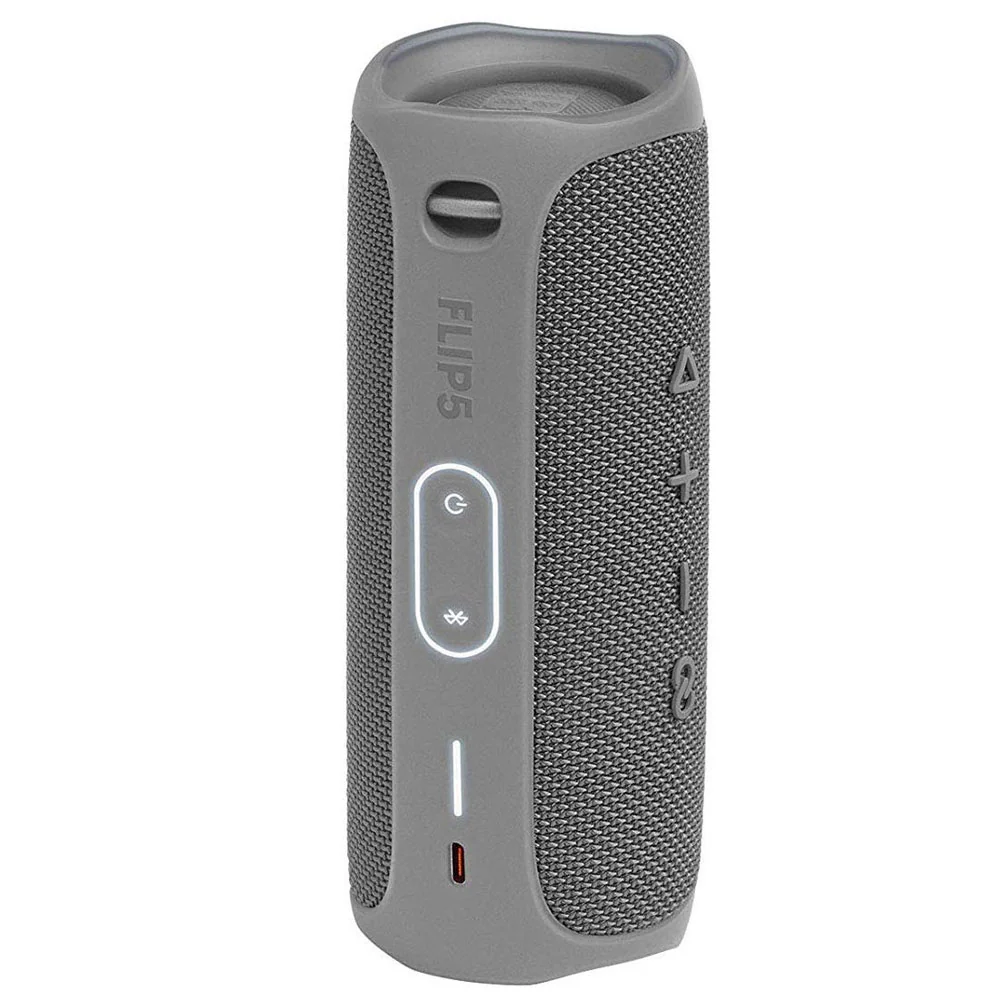 JBL FLIP 5 Waterproof Portable Waterproof Speaker - Gray with 8" Padded Case - Image 5