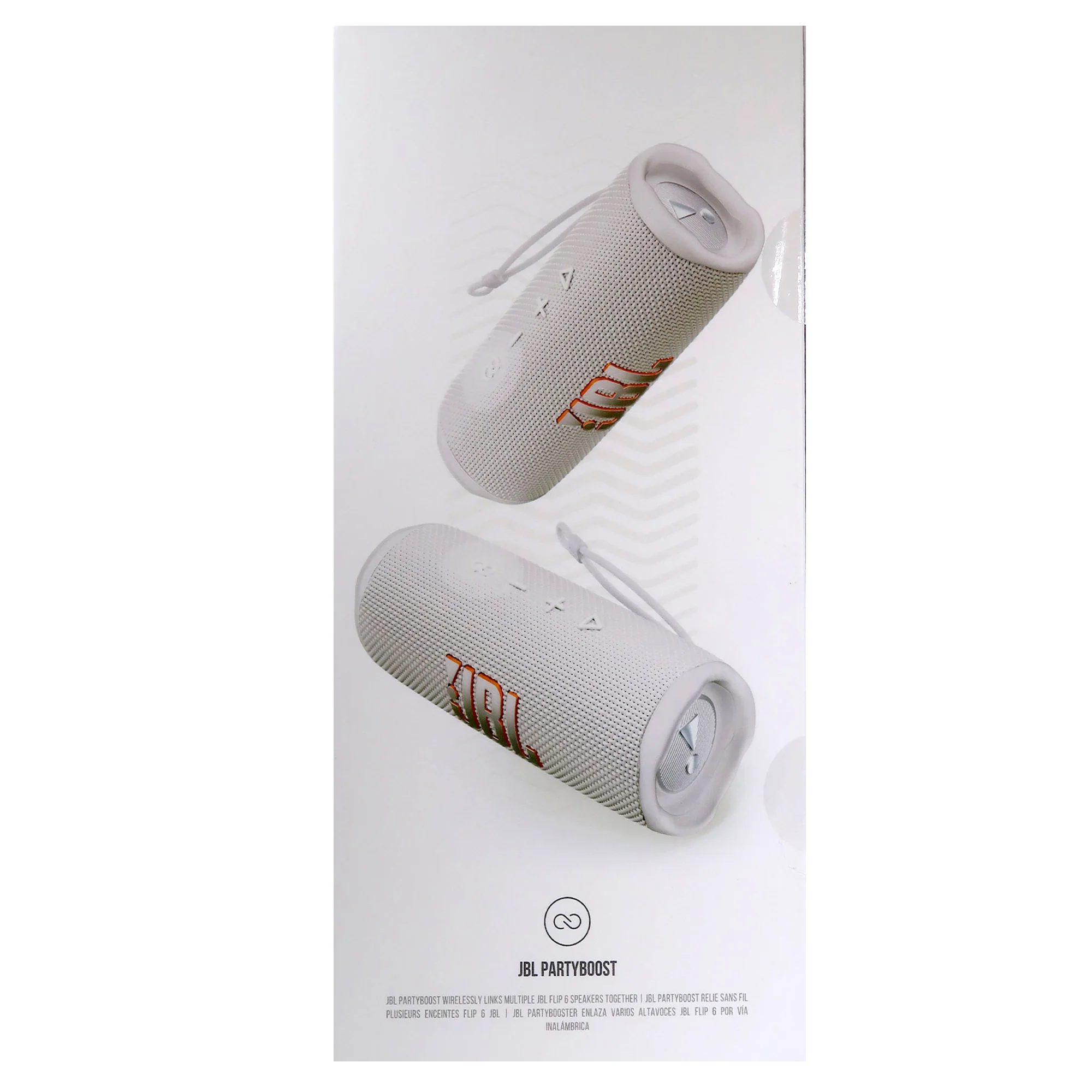 JBL Flip 6 Portable Waterproof Bluetooth Speaker (White) - Image 7