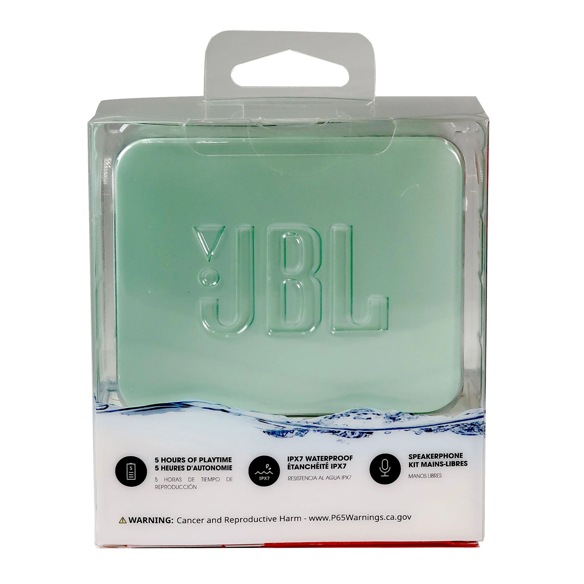 JBL GO 2 Portable Wireless Waterproof Speaker (Seafoam Mint) with JBL T110 in Ear Headphones Black - Image 7