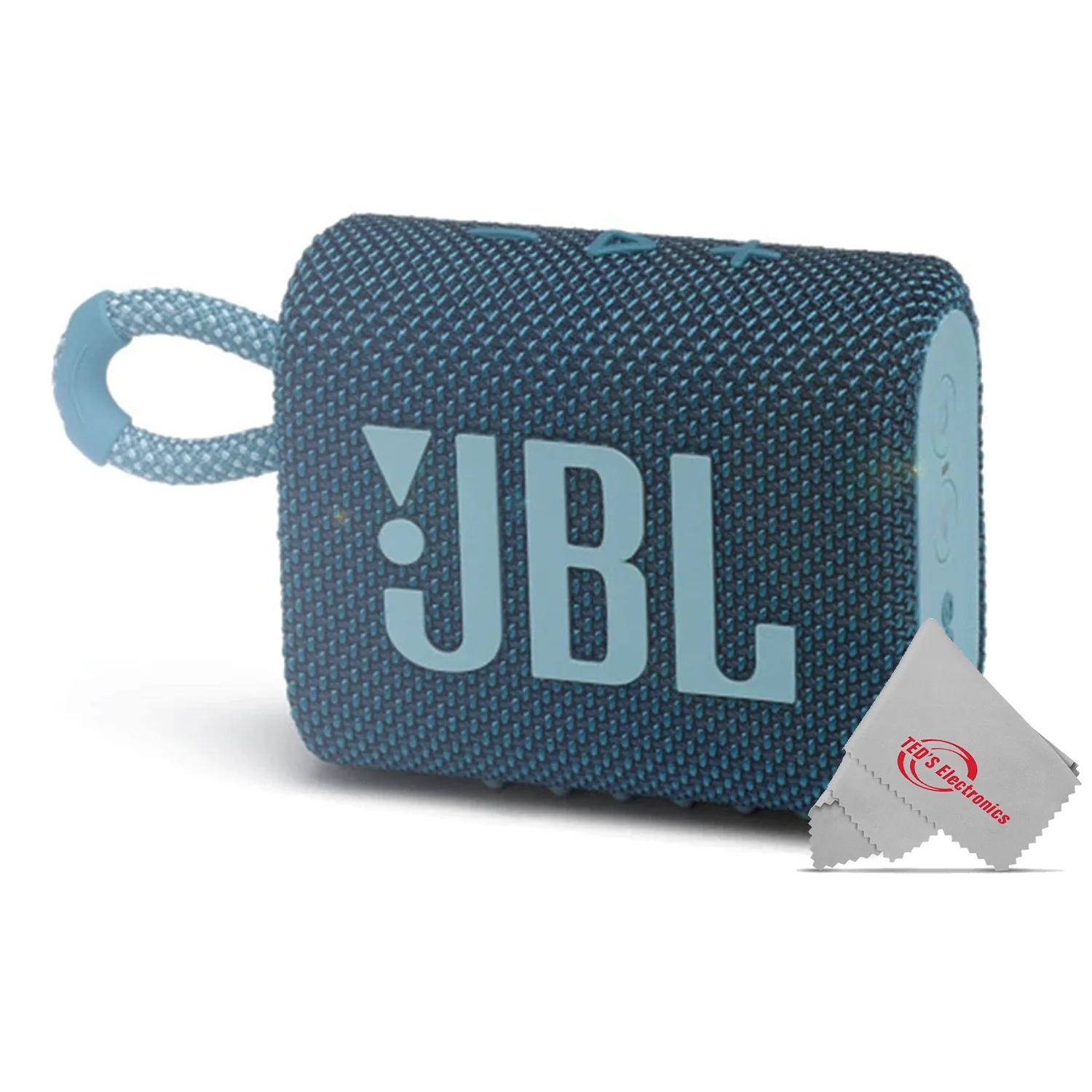 JBL Go 3 Portable Bluetooth Waterproof Speaker Blue - Image 4