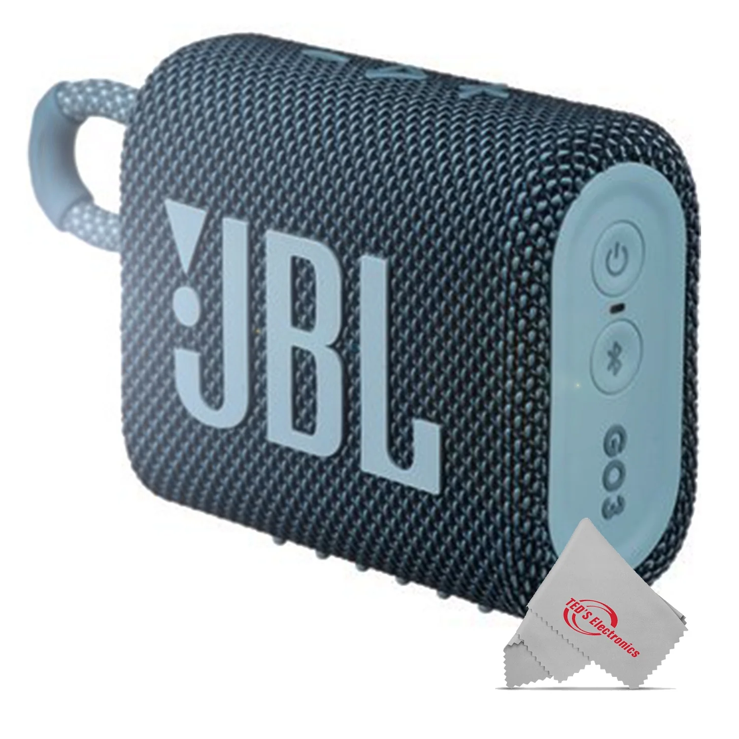 JBL Go 3 Portable Waterproof Wireless IP67 Dustproof Outdoor Bluetooth Speaker (Blue) with Soft Pouch Bag - Image 2