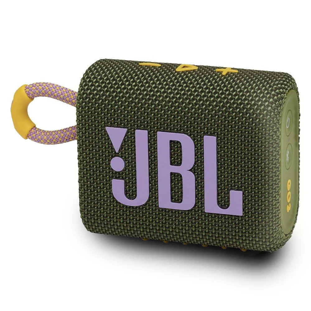 JBL Go 3 Portable Bluetooth Speaker Green with JBL T110 in Ear Headphones - Image 3