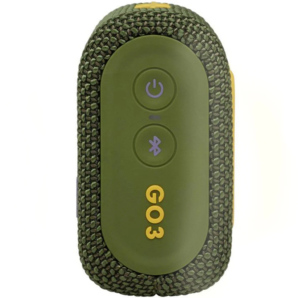 JBL Go 3 Portable Bluetooth Speaker Green with JBL T110 in Ear Headphones - Image 4