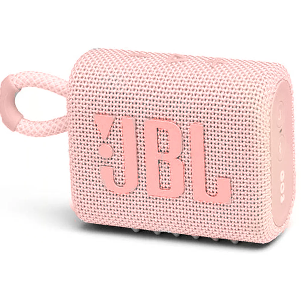 JBL Go 3 Portable Bluetooth Speaker Pink with JBL T110 in Ear Headphones - Image 3