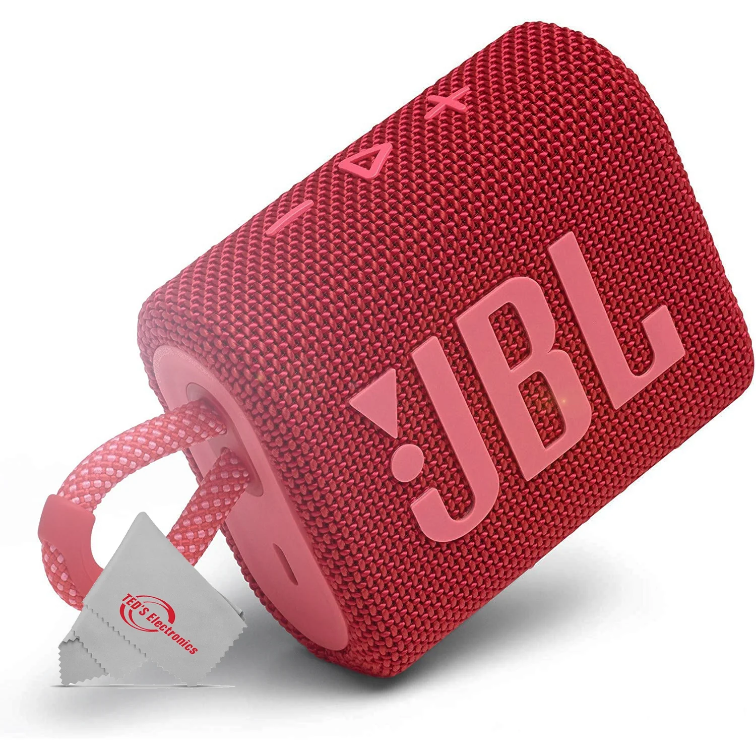 JBL Go 3 Portable Bluetooth Waterproof Speaker Red - Image 3