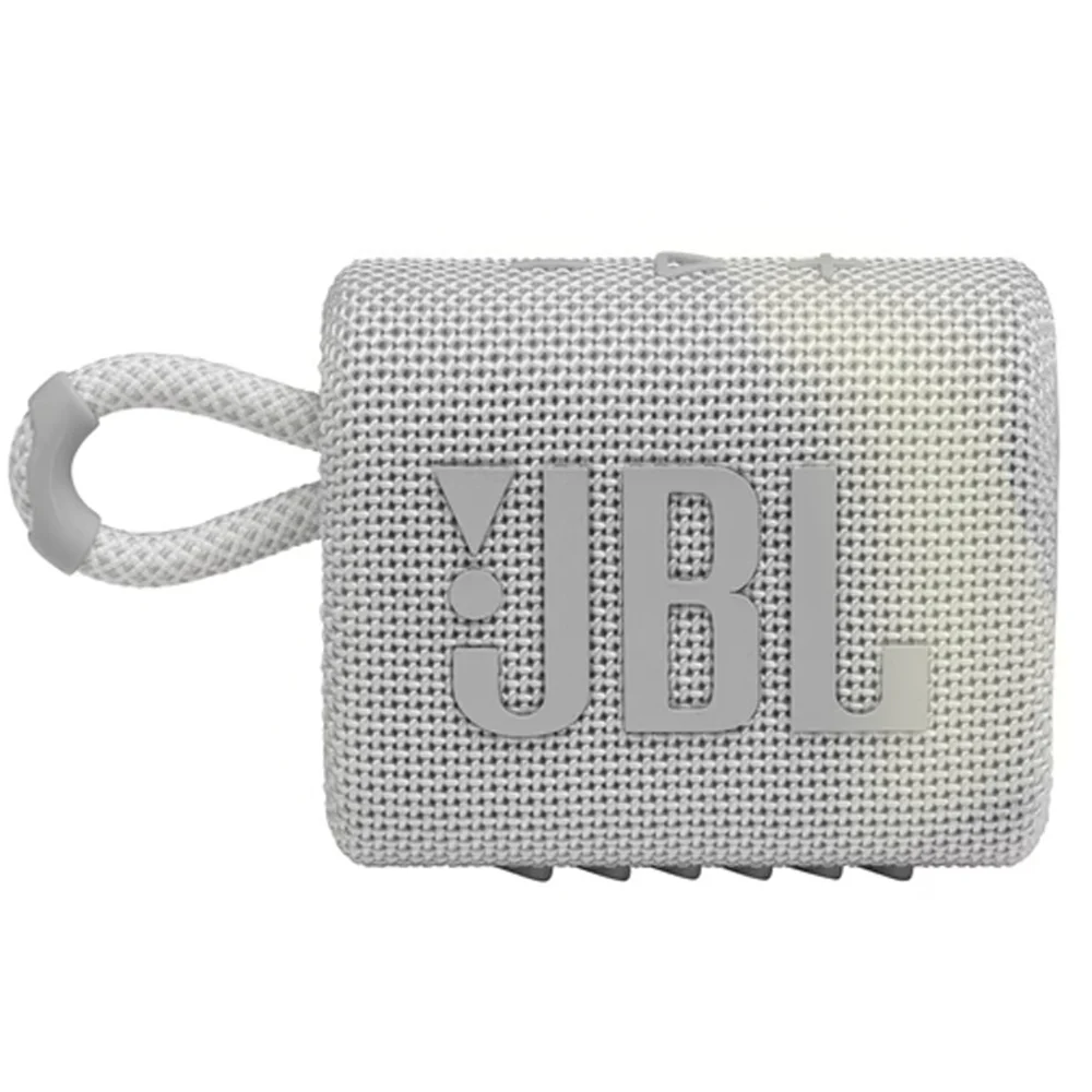 JBL Go 3 Portable Bluetooth Speaker White with JBL T110 in Ear Headphones - Image 2