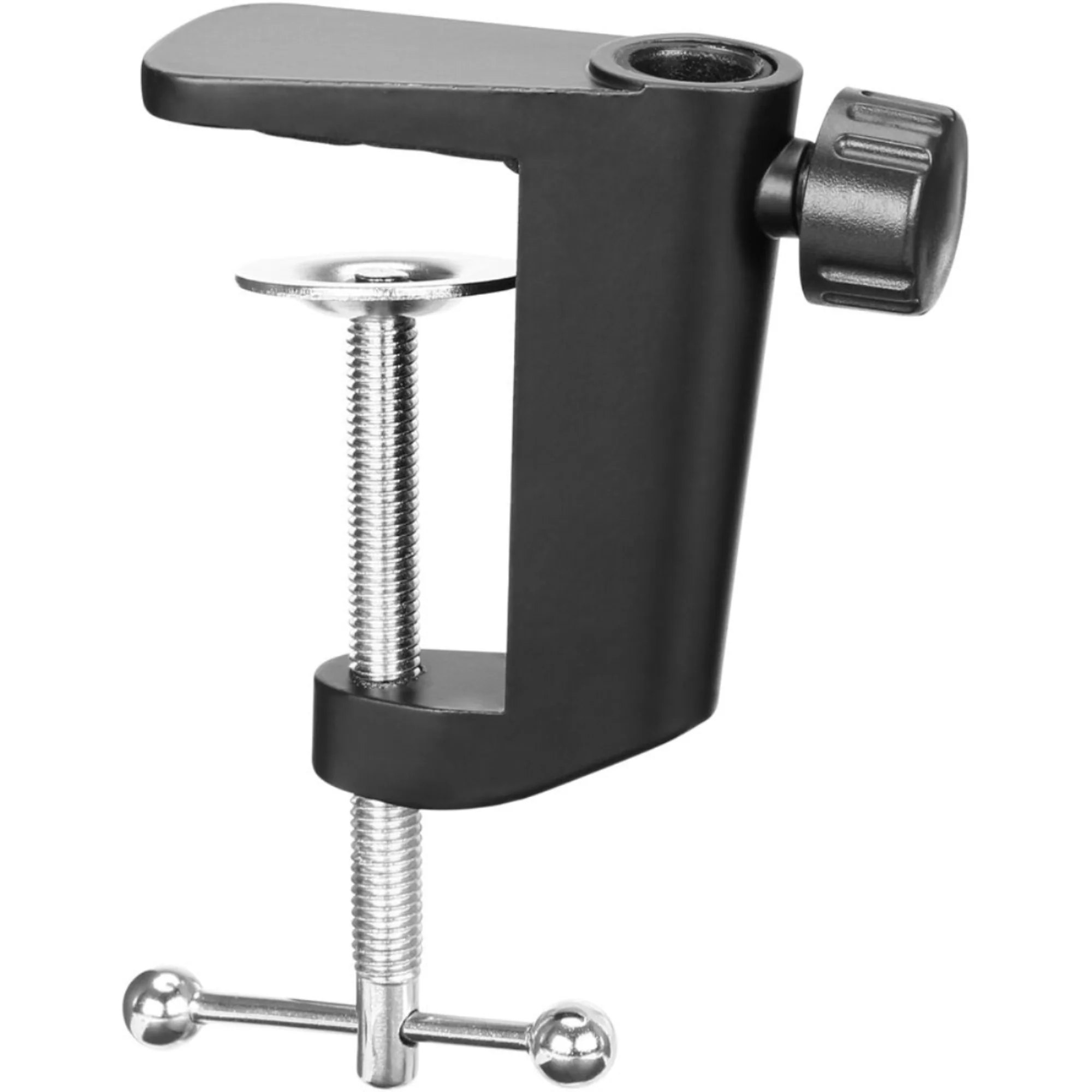 JBL Wireless Two Microphone System with Dual-Channel Receiver, Black and Boya BY-BA20 Aluminum Alloy Desk Holder Microphone Stand Bracket - Image 9