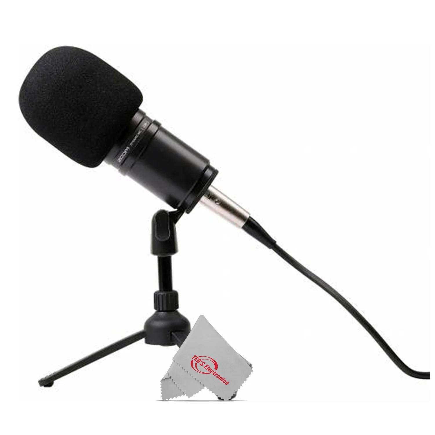 JBL Wireless Two Microphone System w/ Dual-Channel Receiver with Pig Hog PHMCST Standard Microphone Clip and Zoom TPS-4 Tabletop Tripod Microphone Stand - Image 11