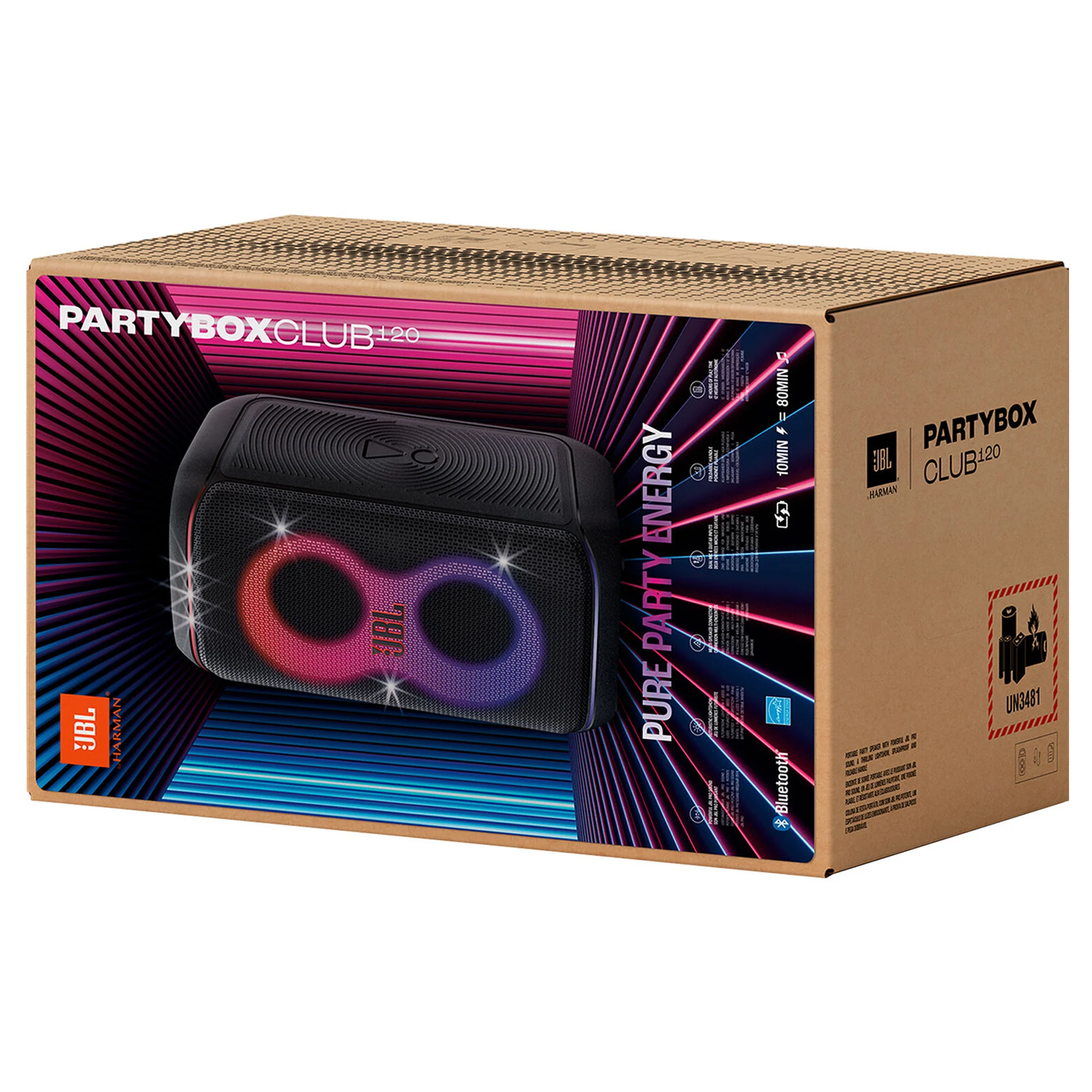 JBL PartyBox Club 120 160W Wireless Party Speaker (Black) - Image 10