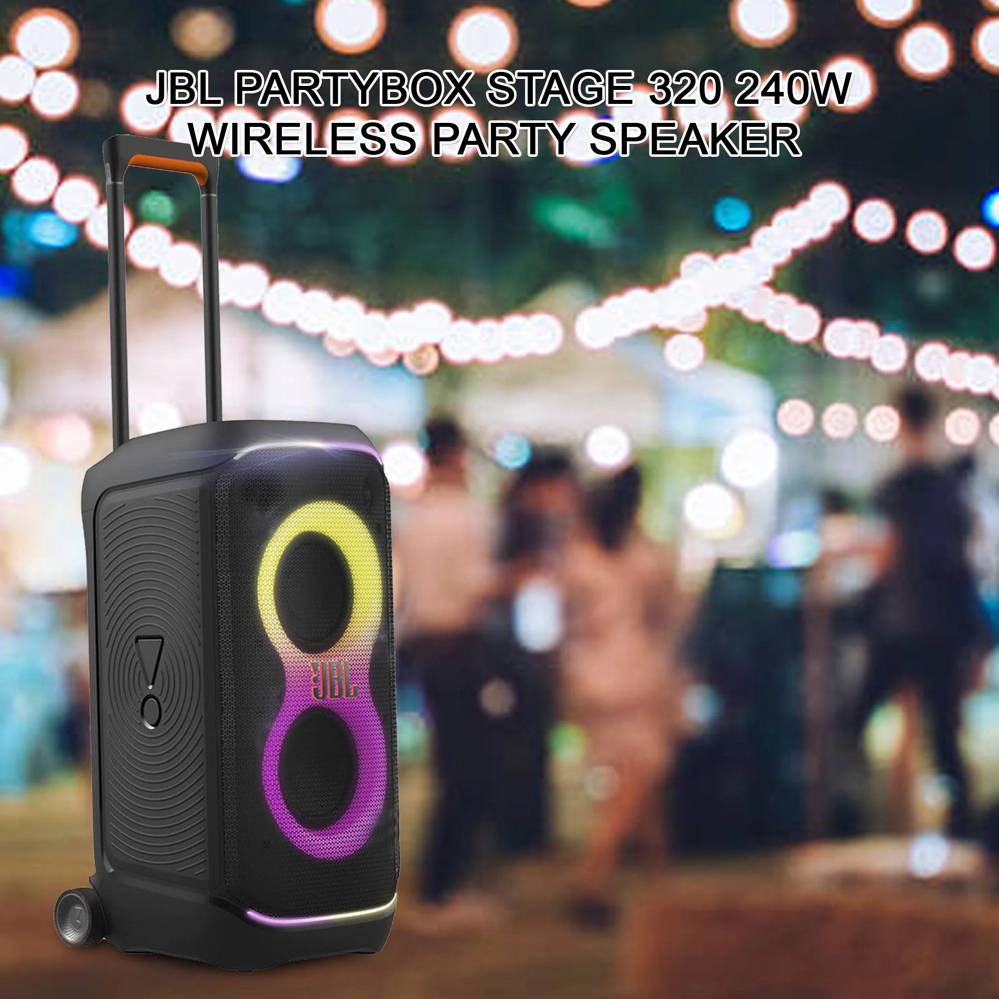 JBL PartyBox Stage 320 240W Wireless Party Speaker (Black) - Image 2
