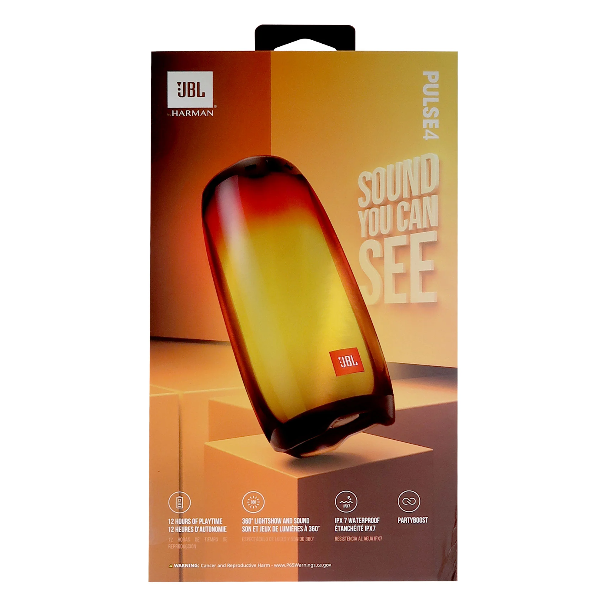 JBL Pulse 4 Portable Bluetooth Speaker (Black) - Image 9