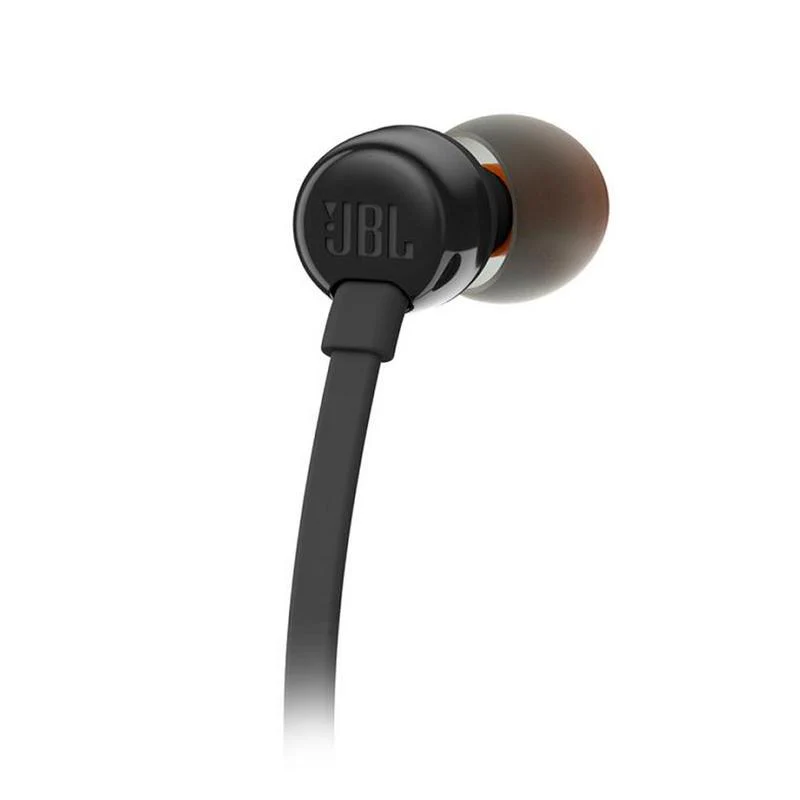 Two JBL T110 In-Ear with Built-in Microphone Headphones Black - Image 5