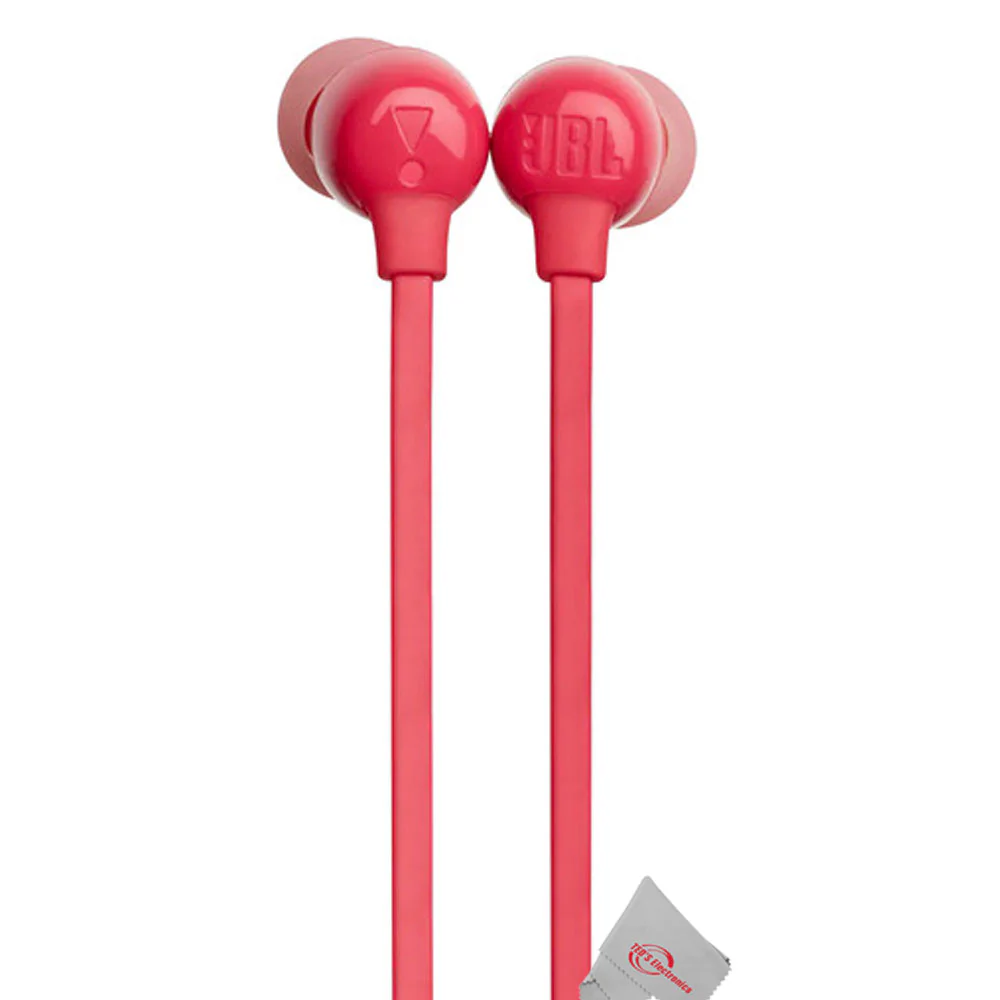 JBL TUNE 115BT Wireless In-Ear Headphones Pure Bass Sound Coral with Mic - Image 4