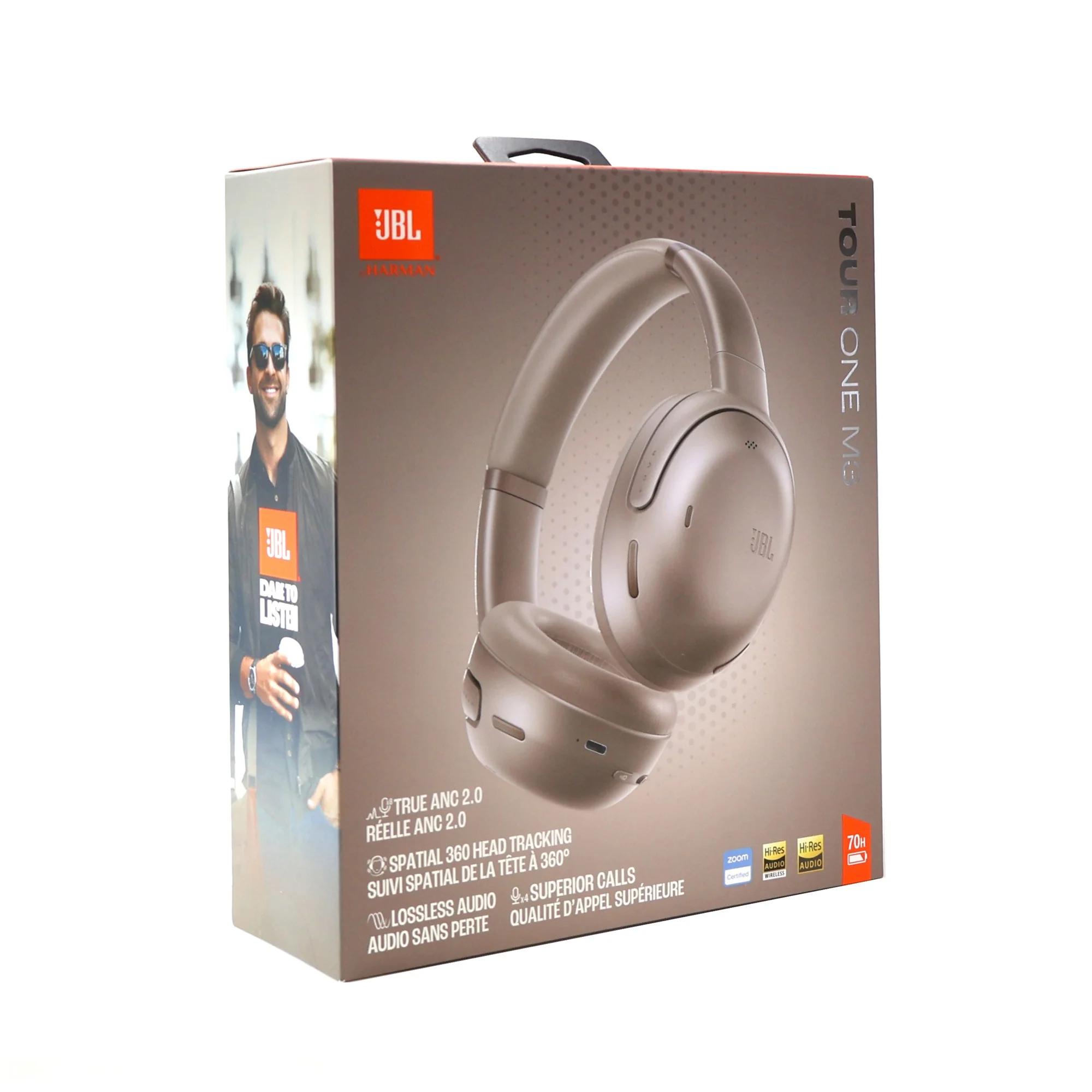 JBL Tour One M3 Wireless Over-Ear Noise Cancelling Headphones - Latte - Image 5