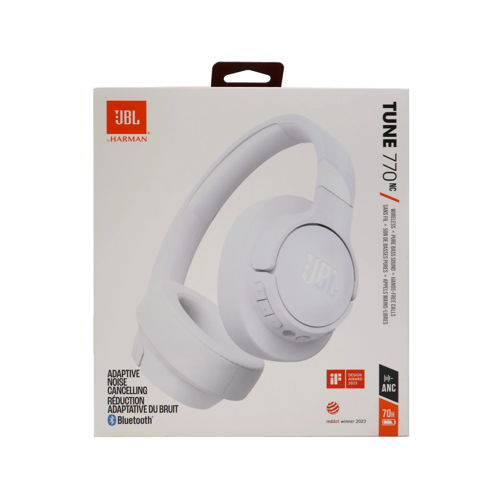 JBL Tune 770NC Noise-Cancelling Over-Ear Headphones (White) - Image 6