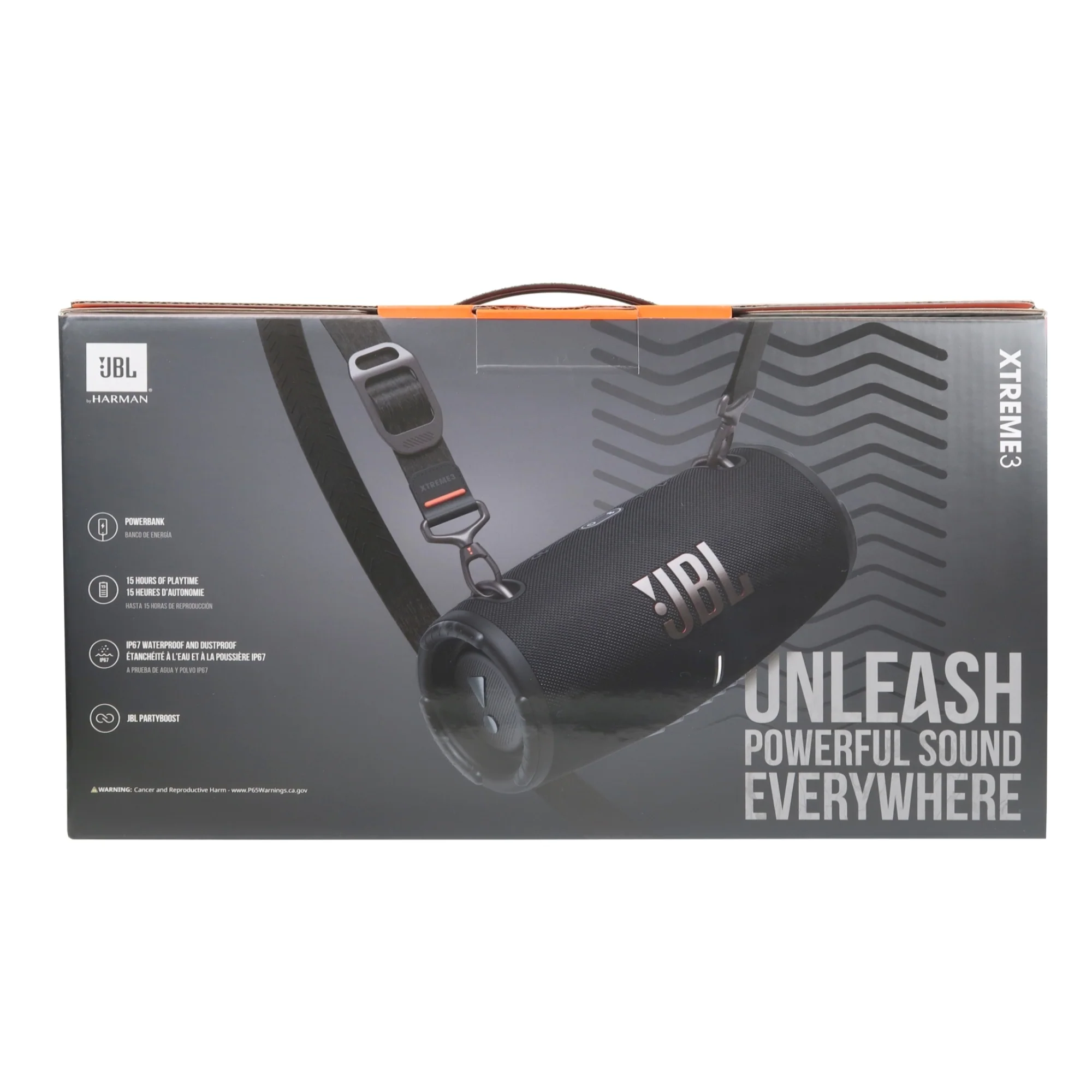 JBL Xtreme 3 Portable Bluetooth Waterproof Speaker (Black) - Image 4
