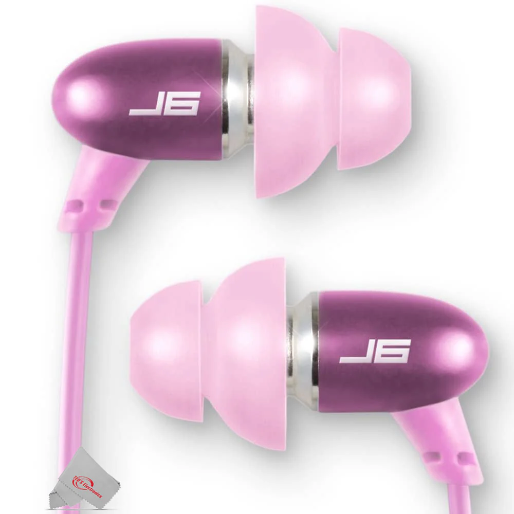 JLAB Jbuds Metal Earbuds Pink Compatible with All Mobile Smart Devices and MP3 Players - Image 2