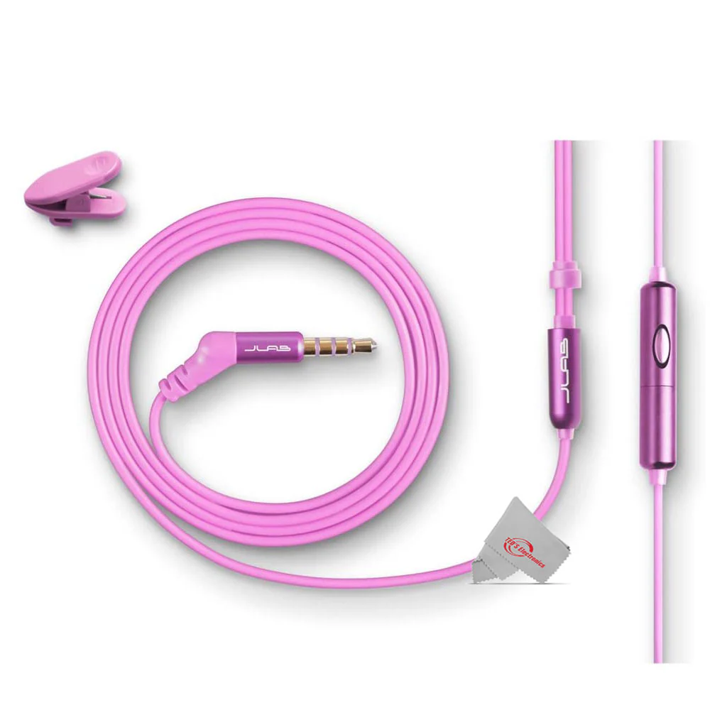 JLAB Jbuds Metal Earbuds Pink Compatible with All Mobile Smart Devices and MP3 Players - Image 3