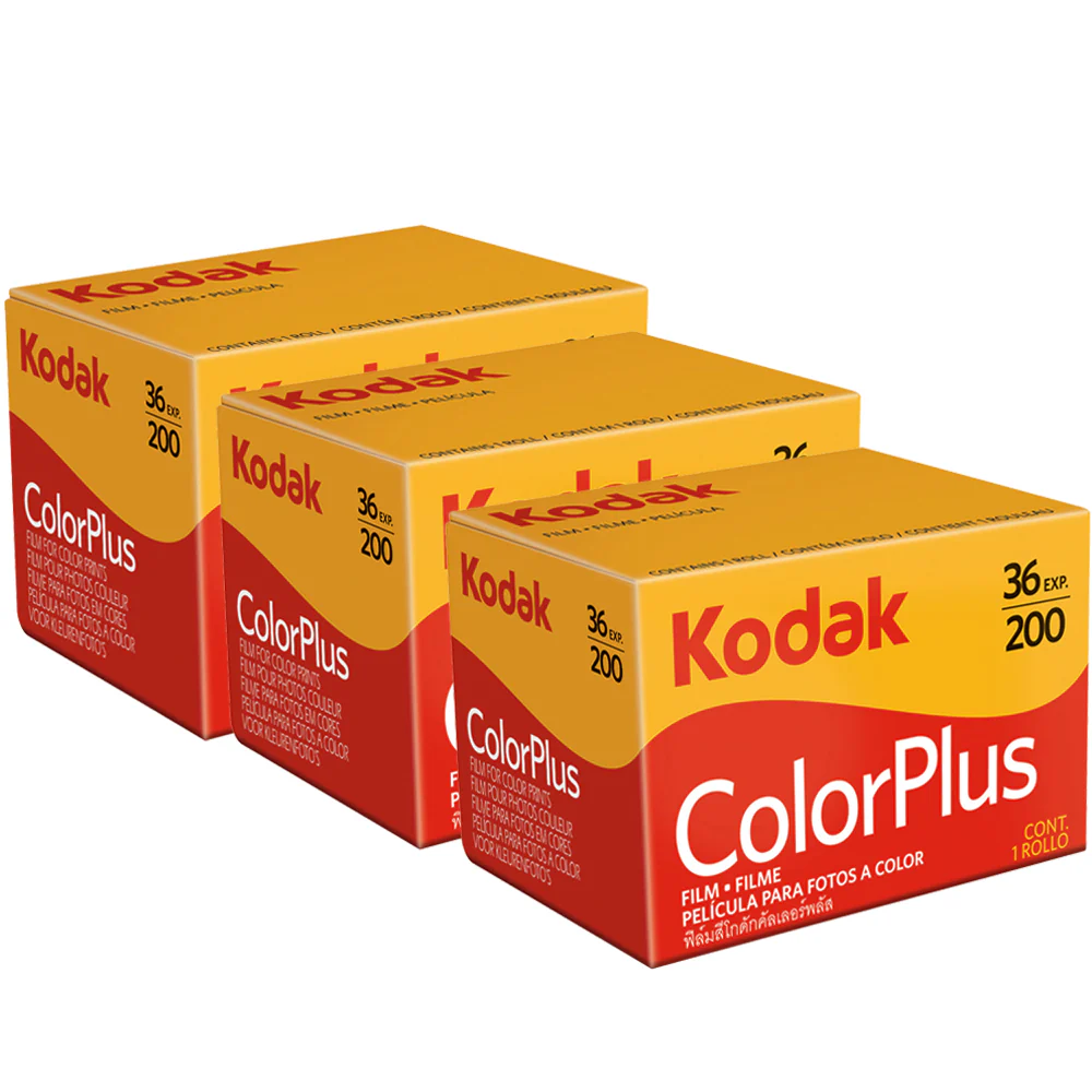 3 Rolls of Kodak ColorPlus 200 Color Negative Film (35mm Roll Film, 36 Exposures) 6031470
