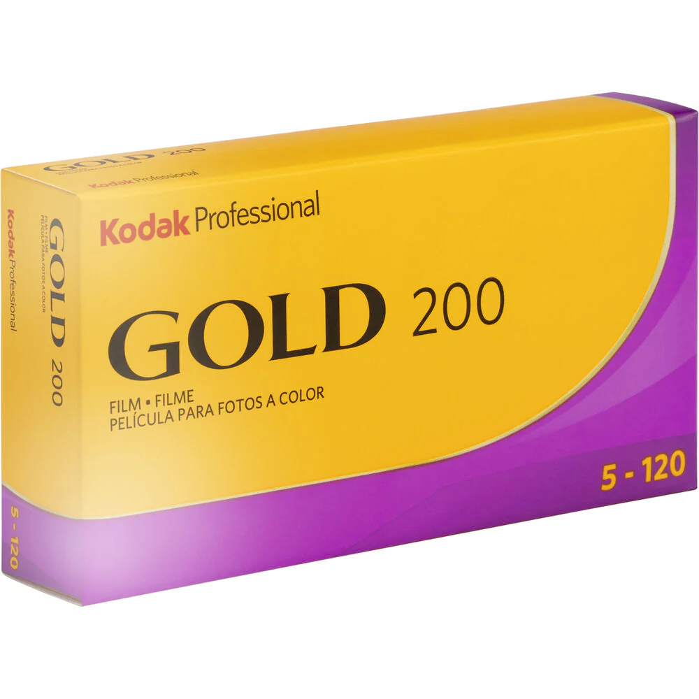 5x Kodak Professional Gold 200 Color Negative Film - 120 Roll Film, Pack of 5 - Image 2