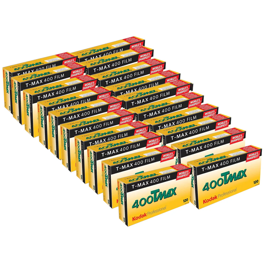 Kodak TMY T-Max 400 Professional Black & White Film(120 Roll Film, 100 Rolls)