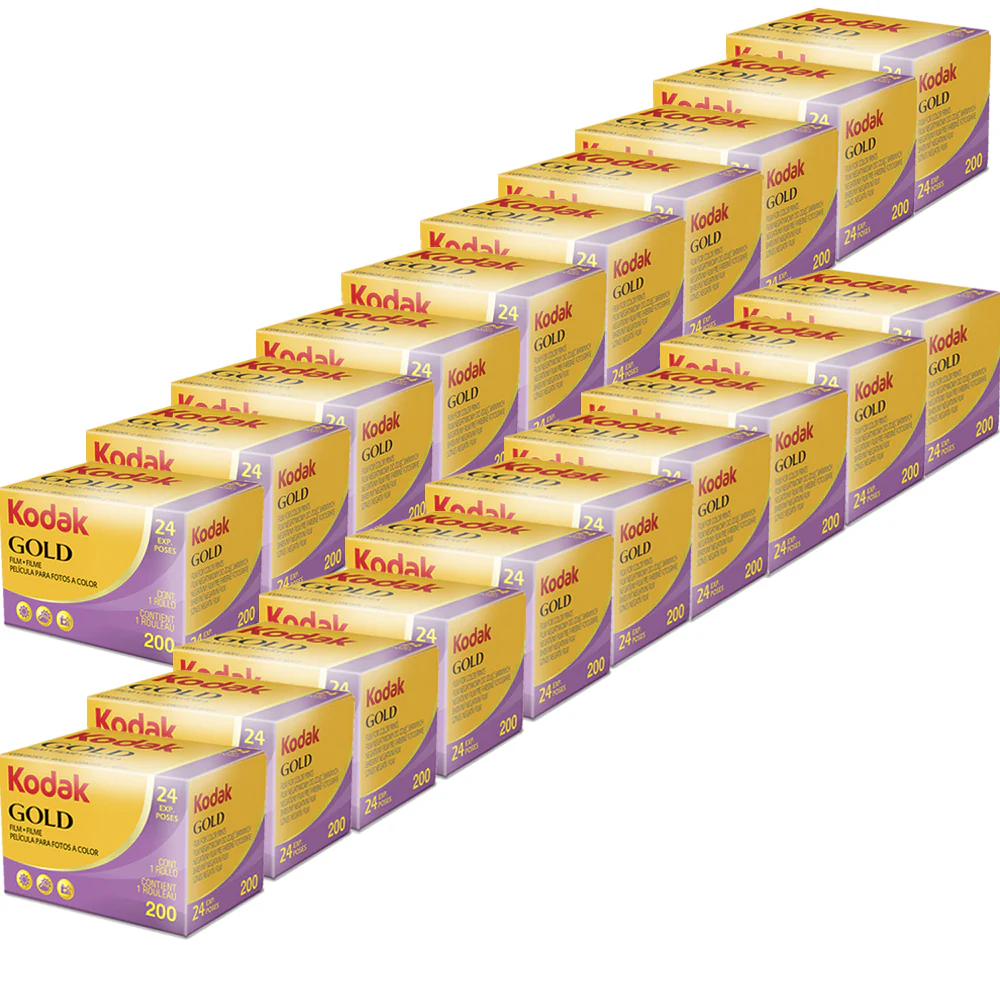 20 Units Kodak GOLD 200 Color Negative Film 35mm Roll Film, 24 Exposures