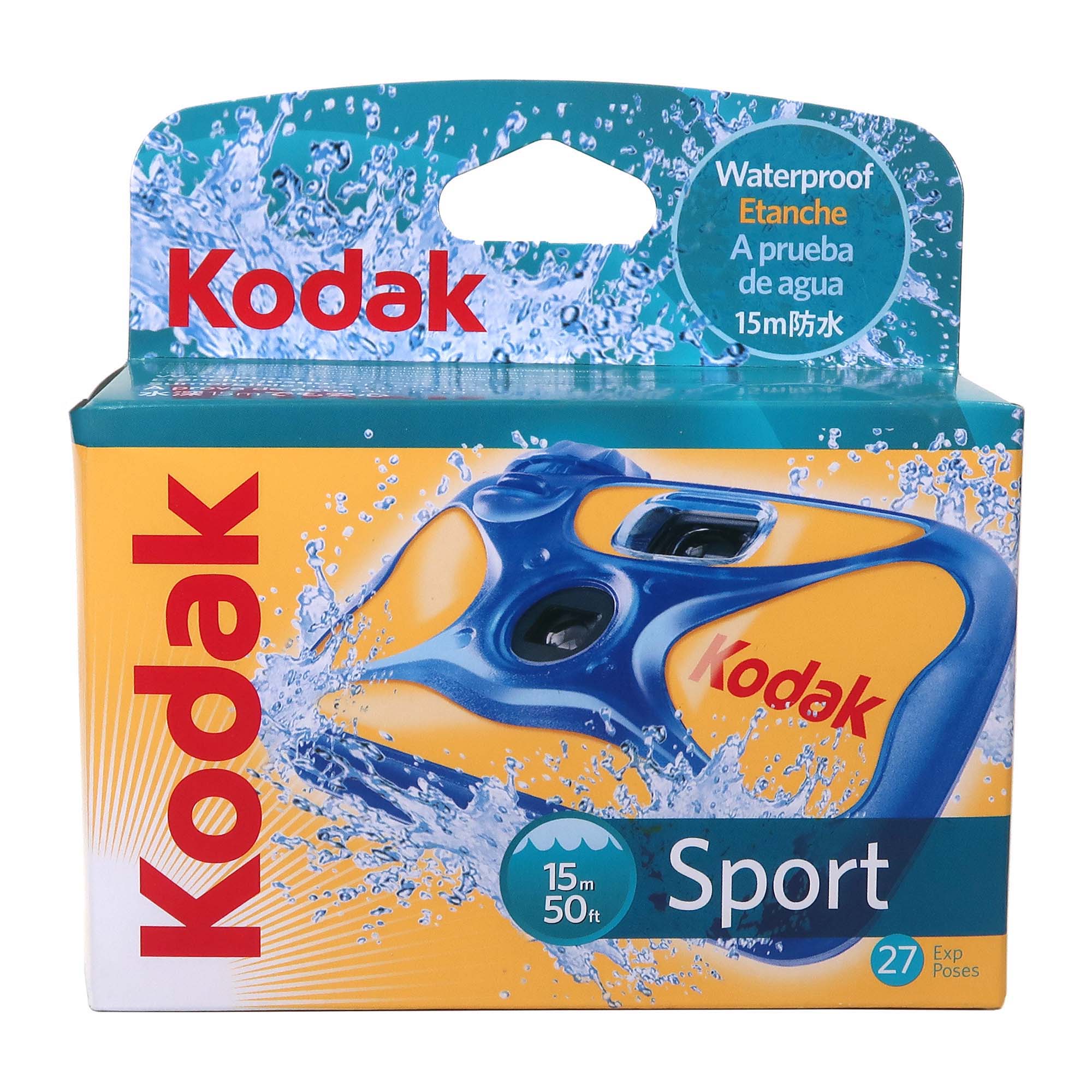 20x Kodak Water and Sport One-Time Use Disposable Camera (ISO-800) Waterproof (50'/15 m) 35mm - 27 Exposures - Image 2