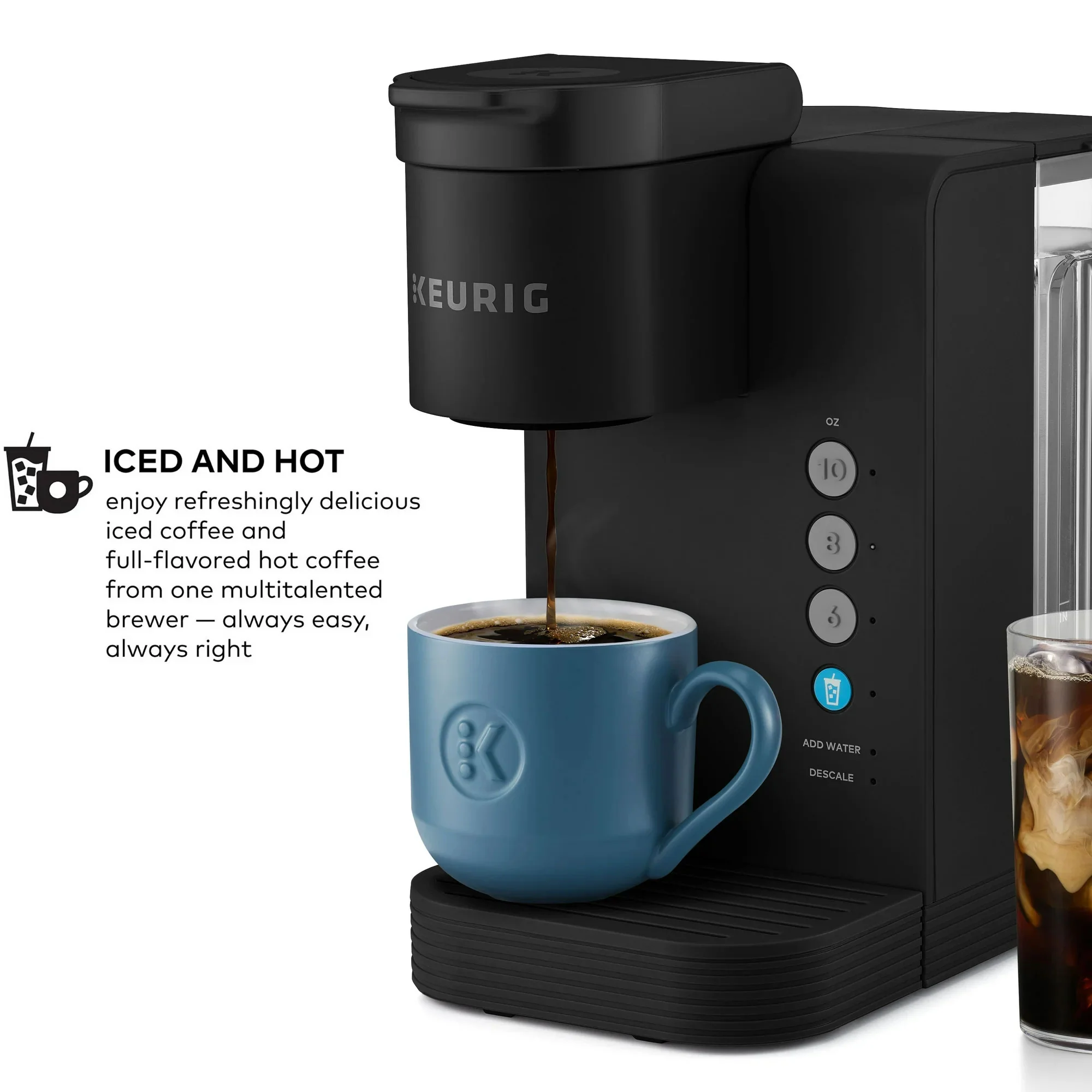 Keurig K-Express Essentials Single Serve K-Cup Pod Coffee Maker, Black - Image 3
