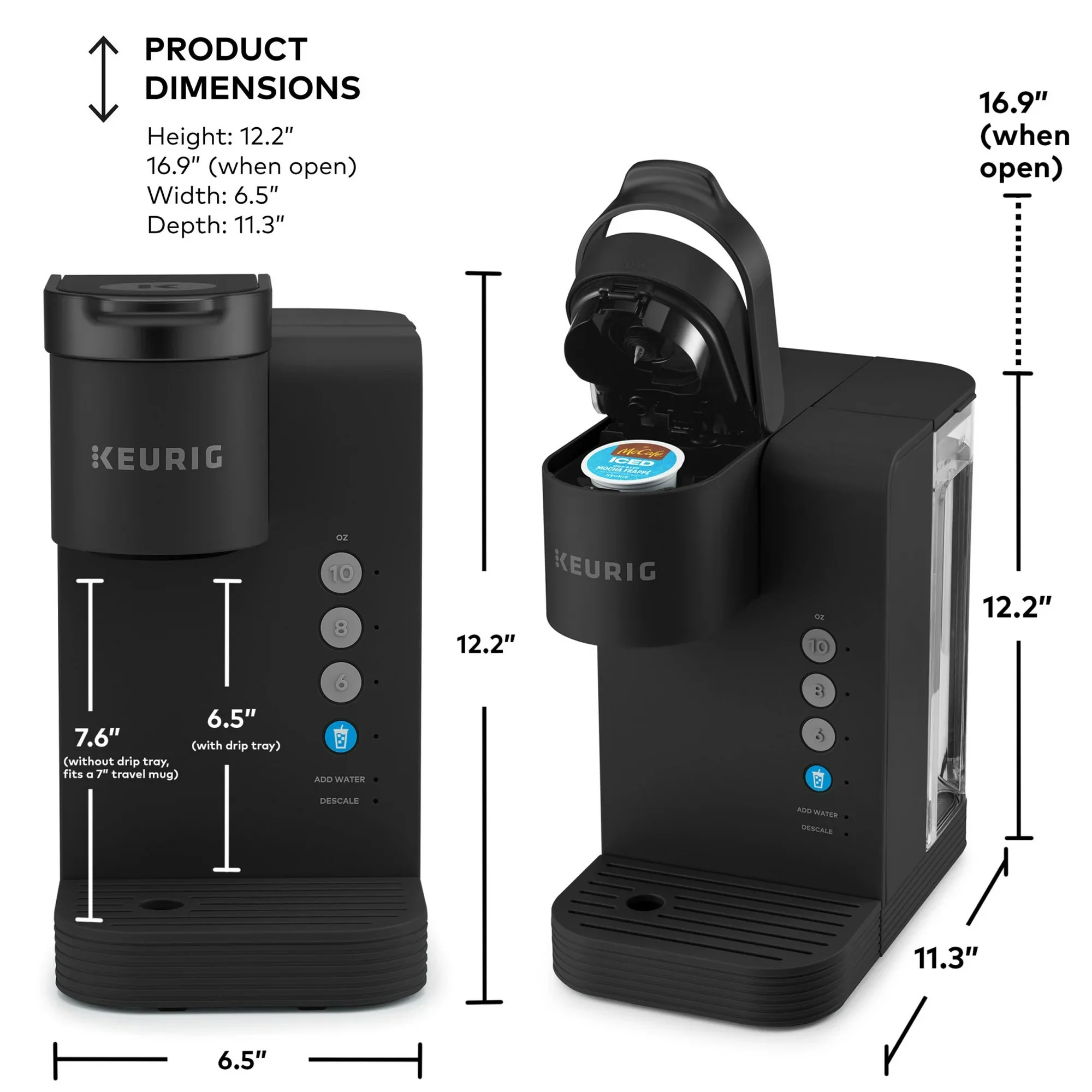 Keurig K-Express Essentials Single Serve K-Cup Pod Coffee Maker, Black - Image 7