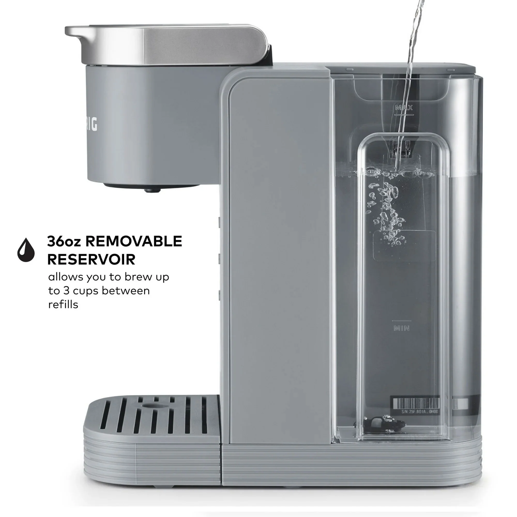 Keurig K-Express Essentials Plus, Iced and Hot Single-Serve K-Cup Pod Coffee Maker, Gray - Image 6