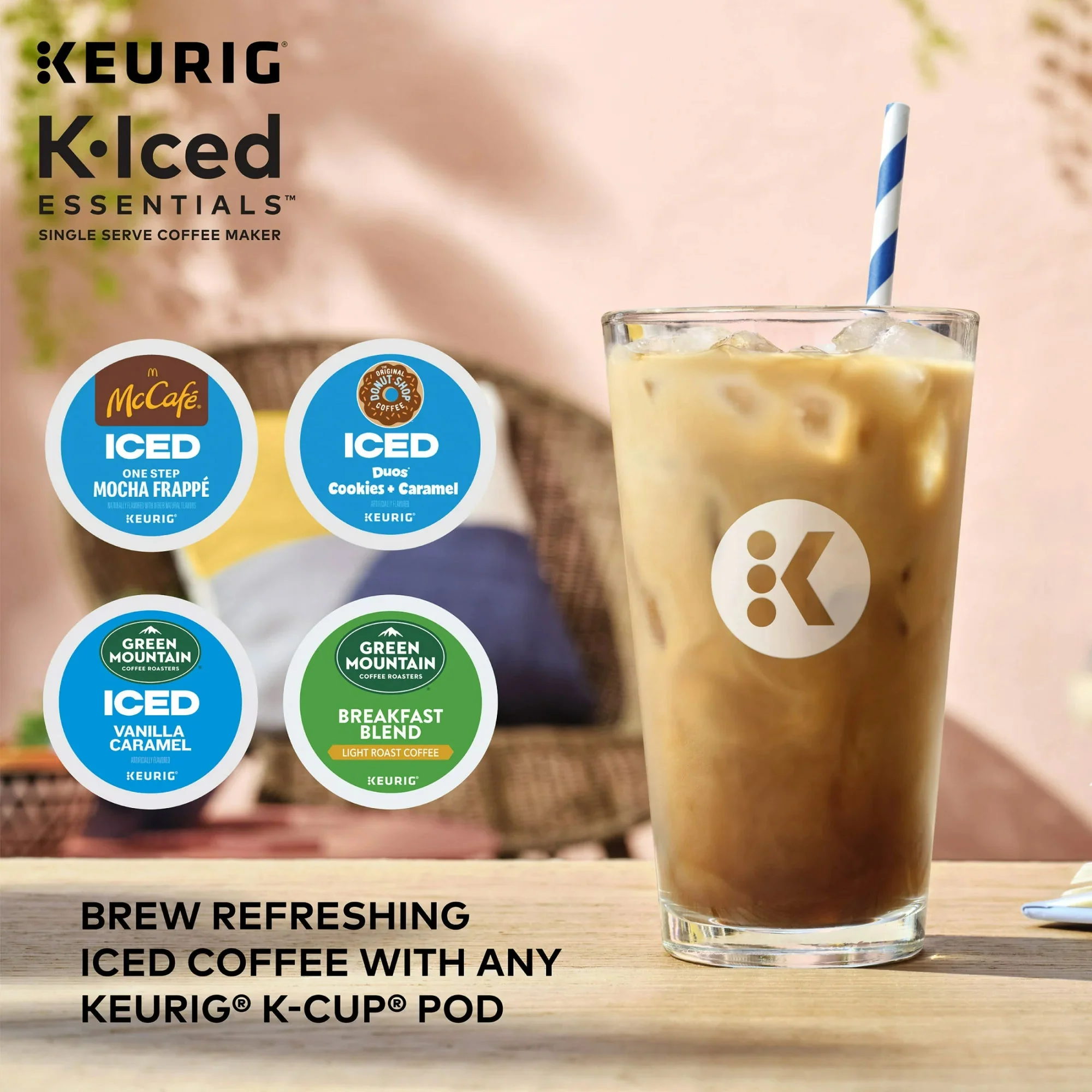Keurig K-Express Essentials Plus, Iced and Hot Single-Serve K-Cup Pod Coffee Maker, Gray - Image 9