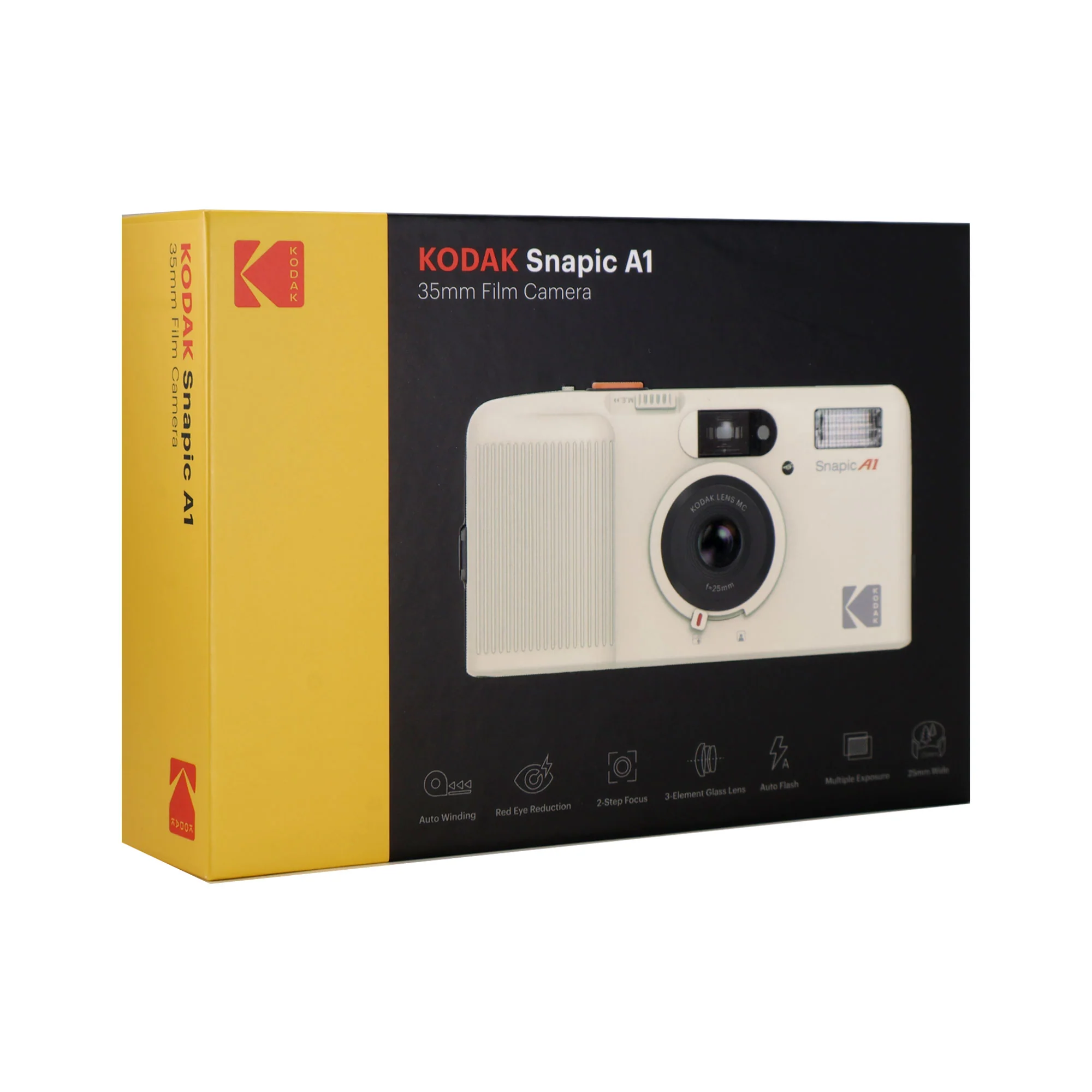 Kodak Snapic A1 35mm Film Camera (Ivory White) - Image 6