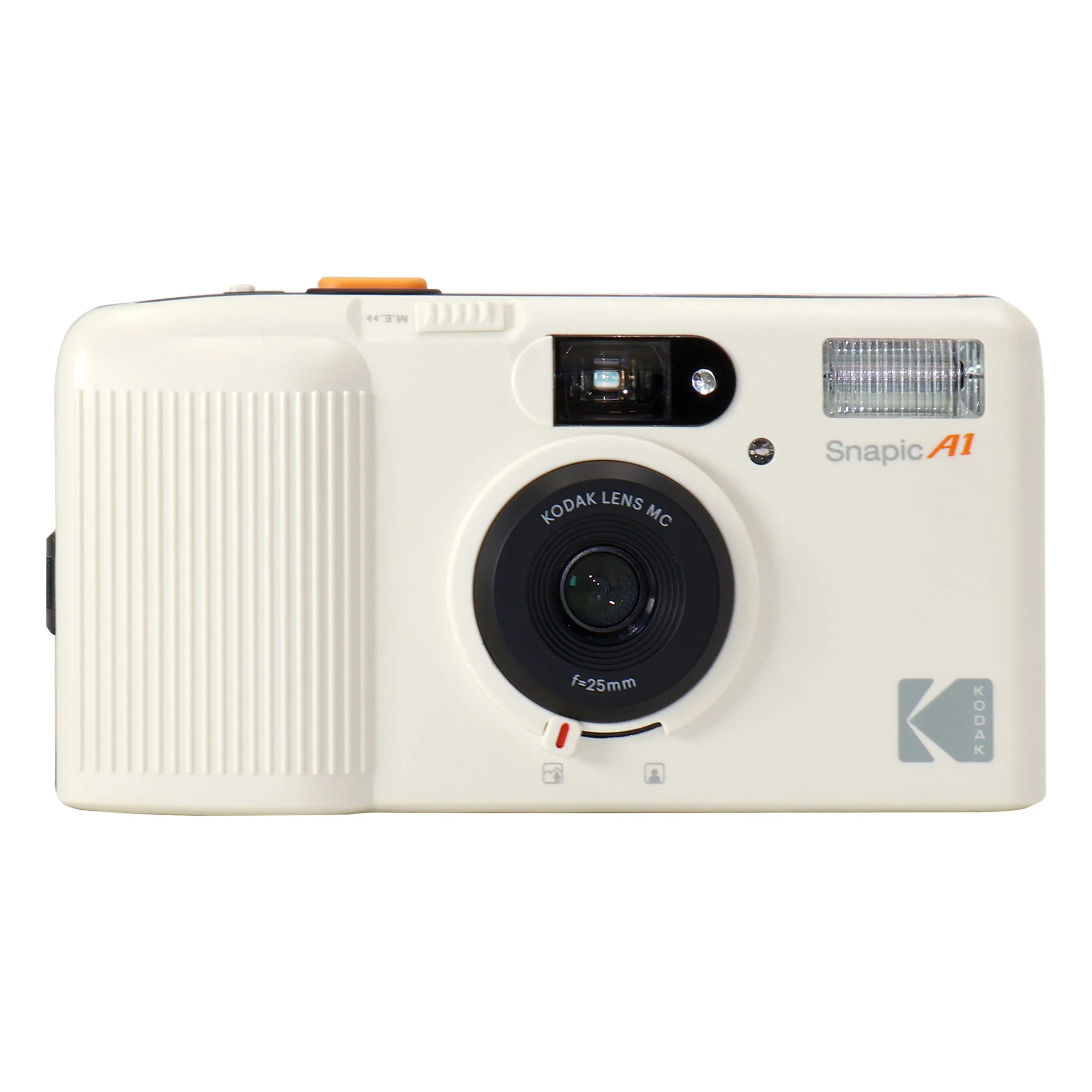 Kodak Snapic A1 35mm Film Camera (Ivory White) with ColorPlus 200 Color Negative Film and Pro 400TX Tri-X 400 Negative Film + 4x Alkaline AAA Batteries - Image 2
