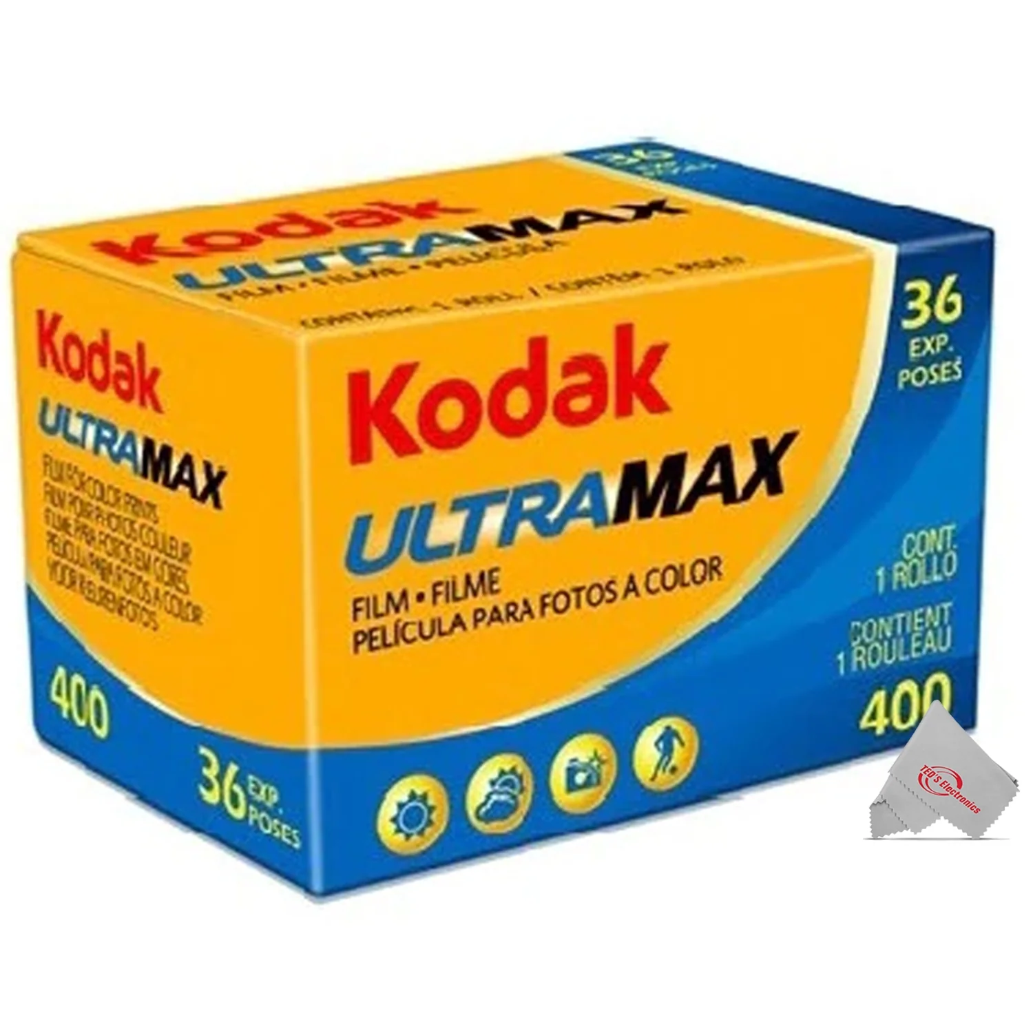 Kodak Ultramax 400 35mm Film, 36 Exposures with Kodak GOLD 200 Color Negative Film 35mm (36 Exp) and Ilford HP5 Plus B&W Negative Film (36 Exp) - Image 2