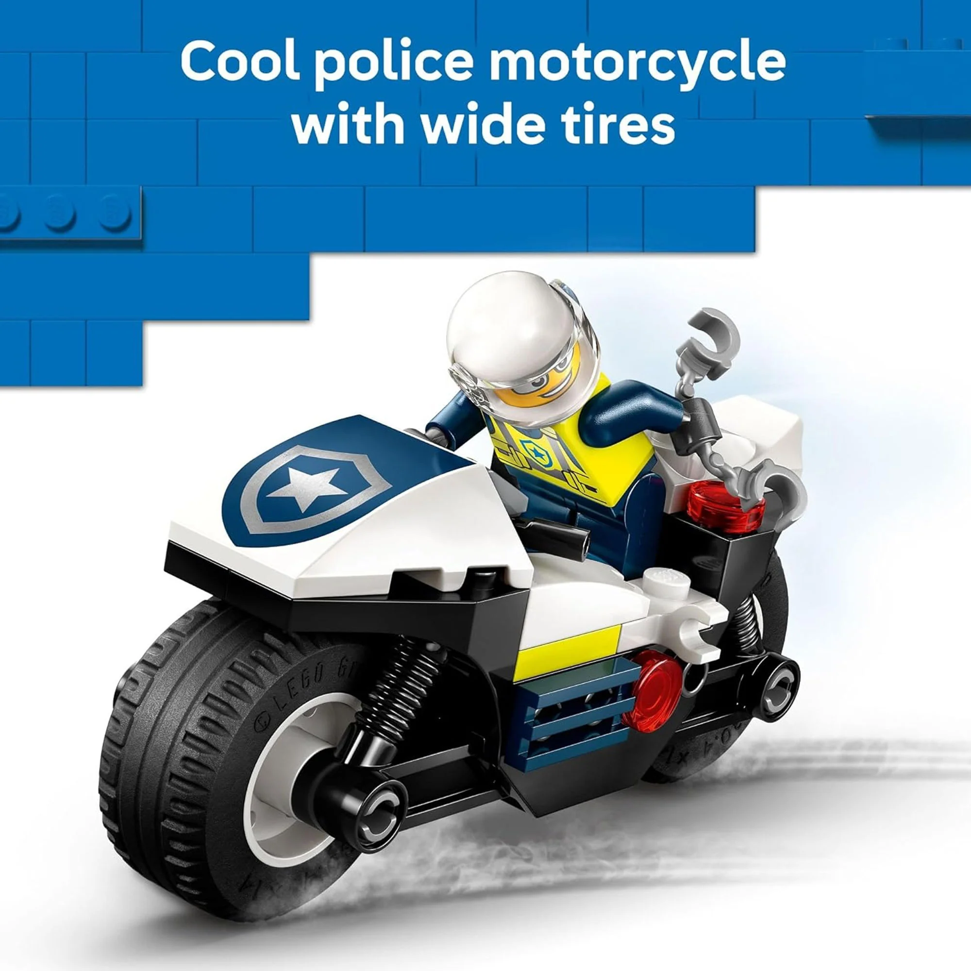 LEGO City Police Car and  Motorcycle Chase Building Toy with with Officers and Crook Minifigures, Gift Idea - Image 6